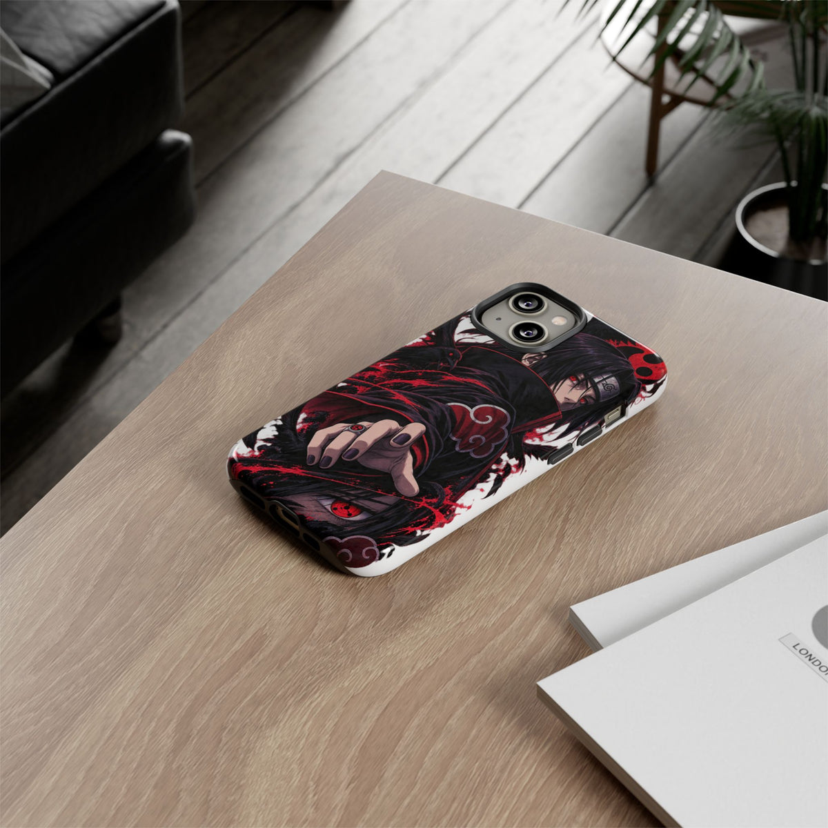 Itachi Uchiha Anime Phone Case — Akatsuki Sharingan Tough Case