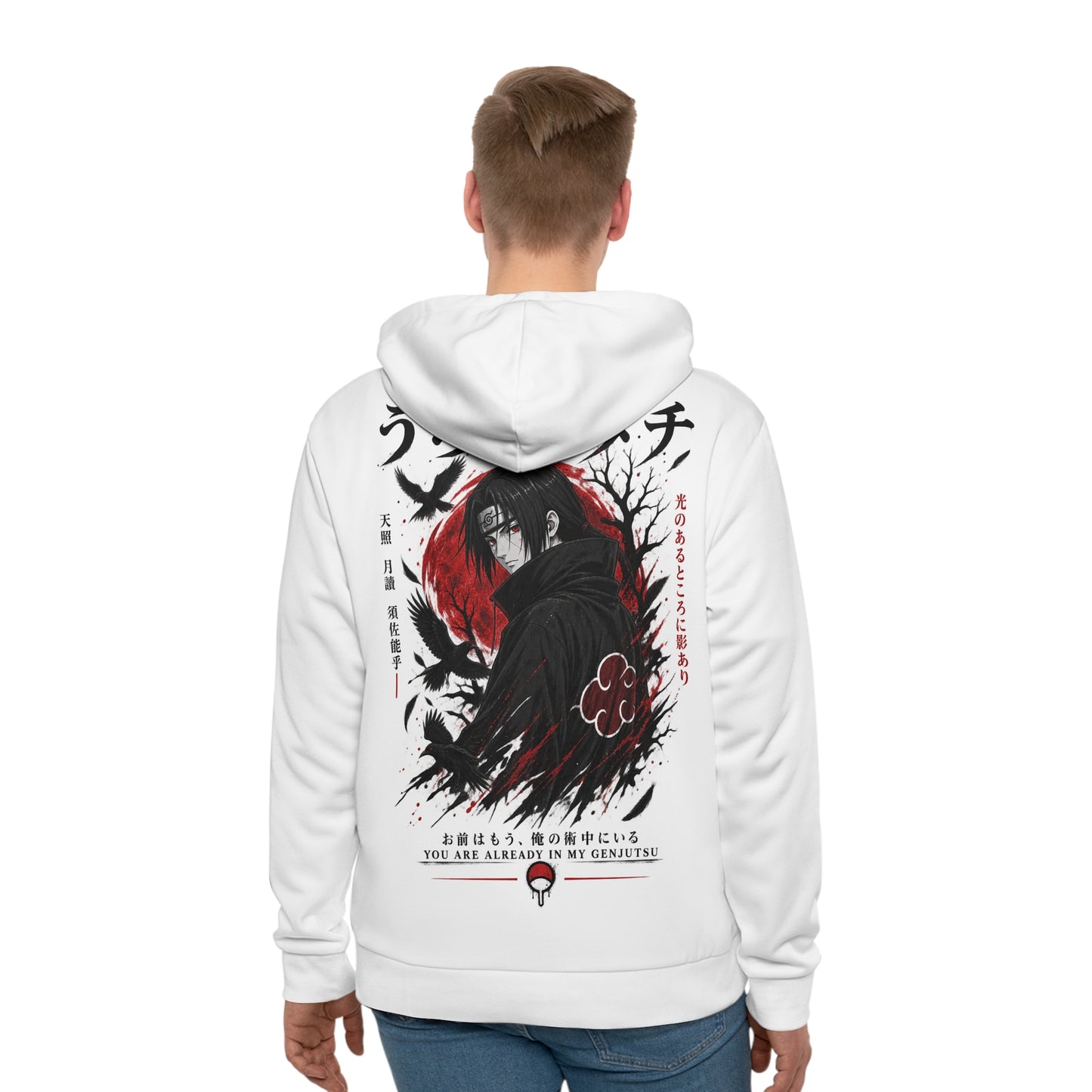 Itachi Uchiha Graphic Hoodie — Anime Naruto Back Print