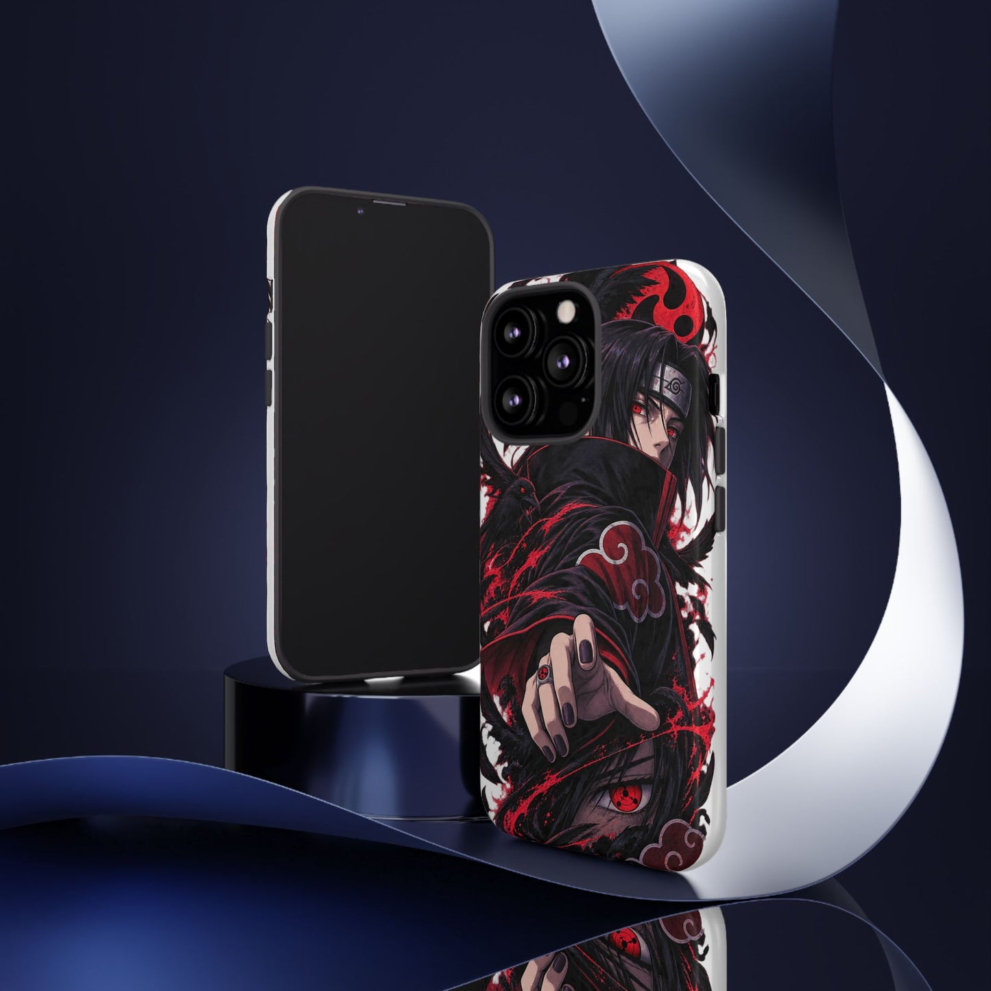 Itachi Uchiha Anime Phone Case — Akatsuki Sharingan Tough Case