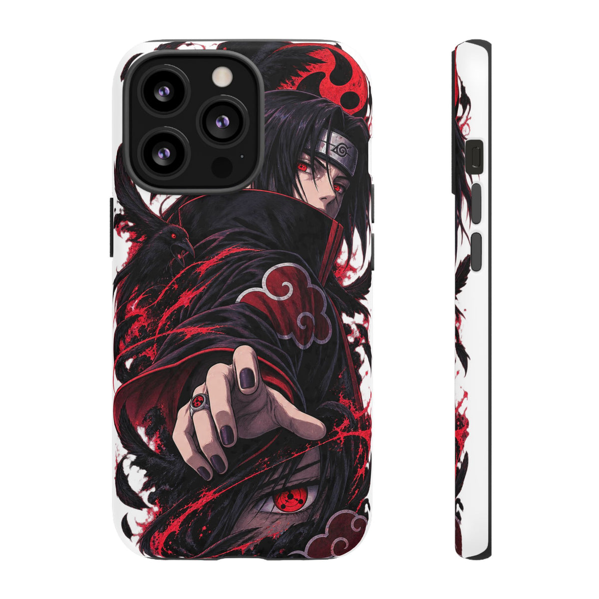 Itachi Uchiha Anime Phone Case — Akatsuki Sharingan Tough Case