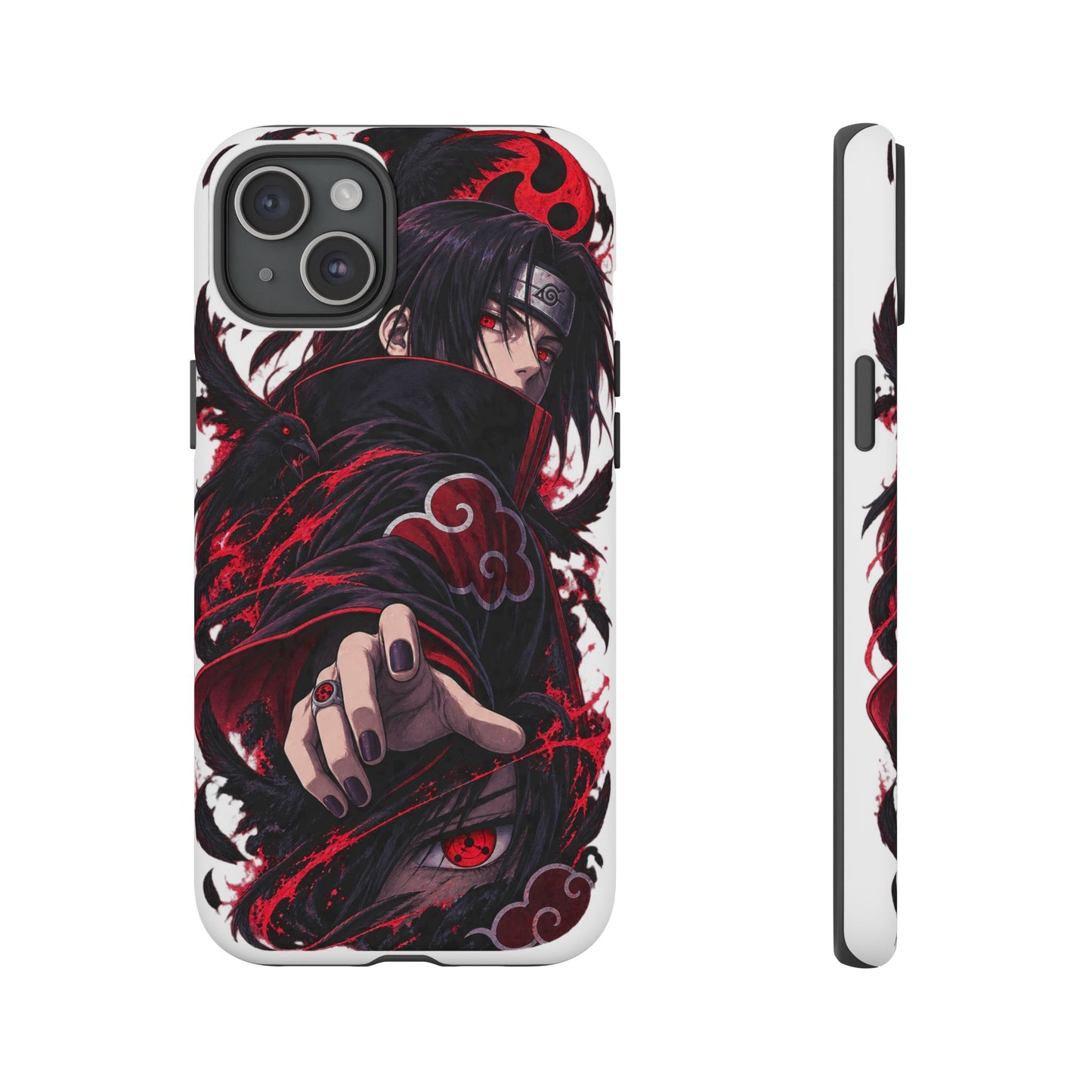 Itachi Uchiha Anime Phone Case — Akatsuki Sharingan Tough Case