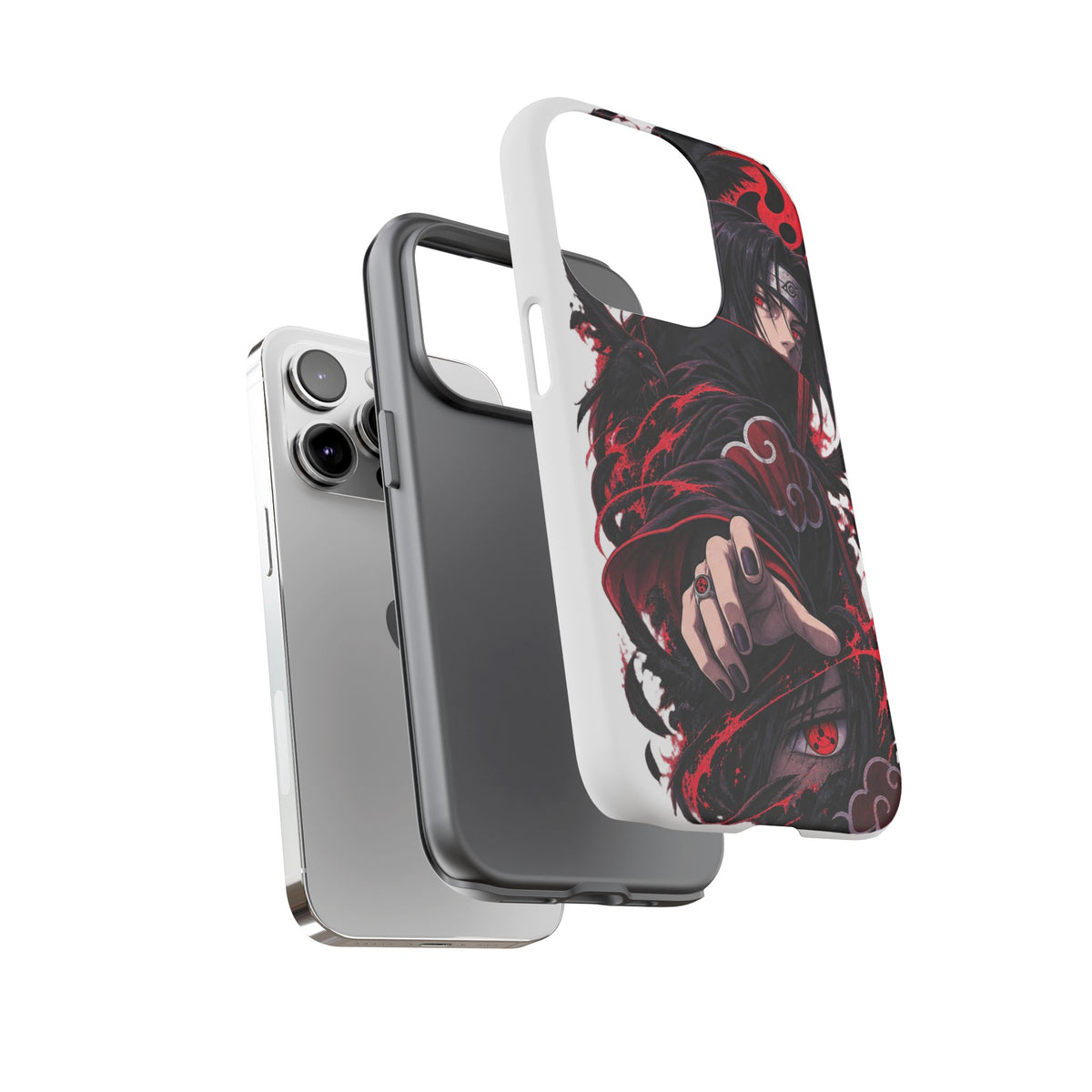 Itachi Uchiha Anime Phone Case — Akatsuki Sharingan Tough Case