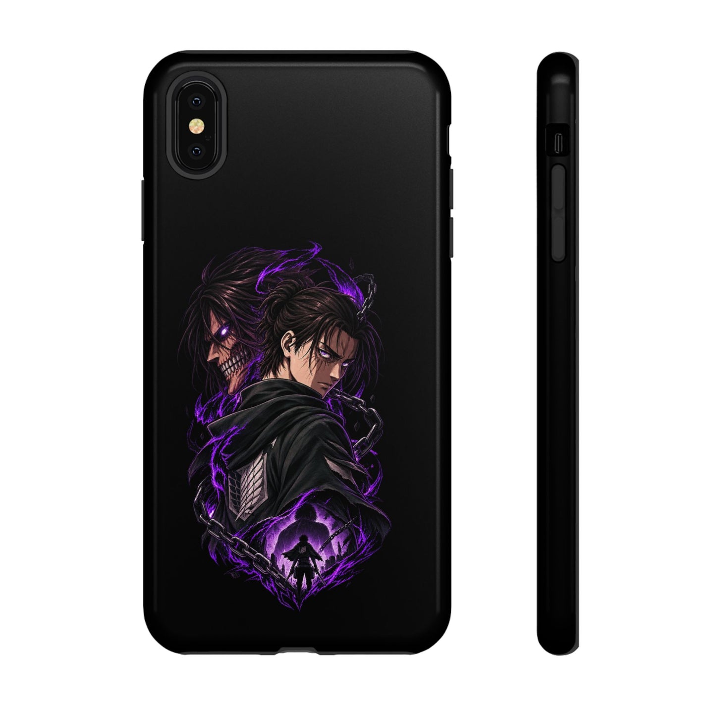Anime Eren Yeager Dark Purple Aura Phone Case
