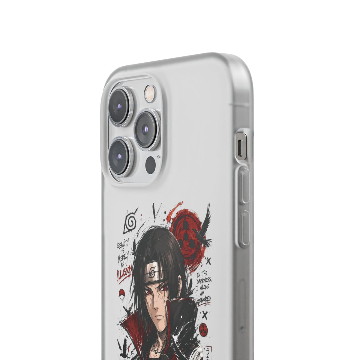 Itachi Uchiha Anime Phone Case - Naruto Akatsuki Art Flexible iPhone Cover