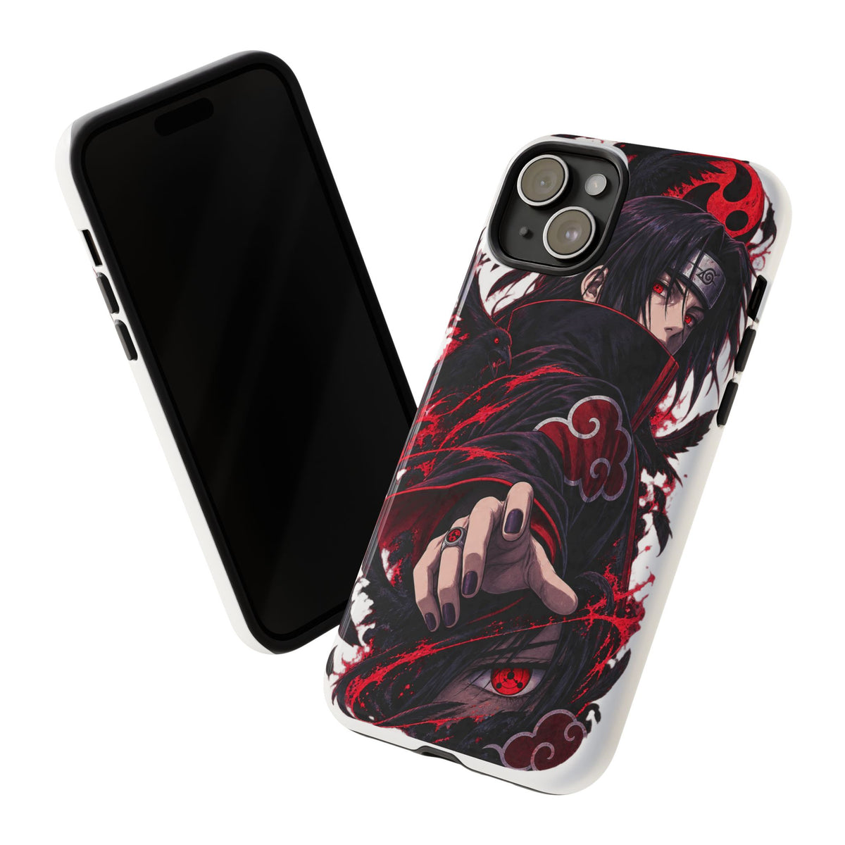 Itachi Uchiha Anime Phone Case — Akatsuki Sharingan Tough Case