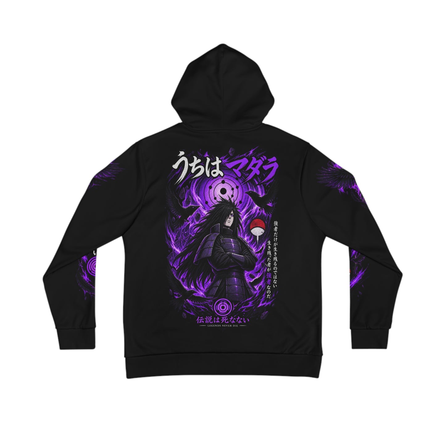 Madara Uchiha Anime Hoodie – Purple Rinnegan All-Over Print