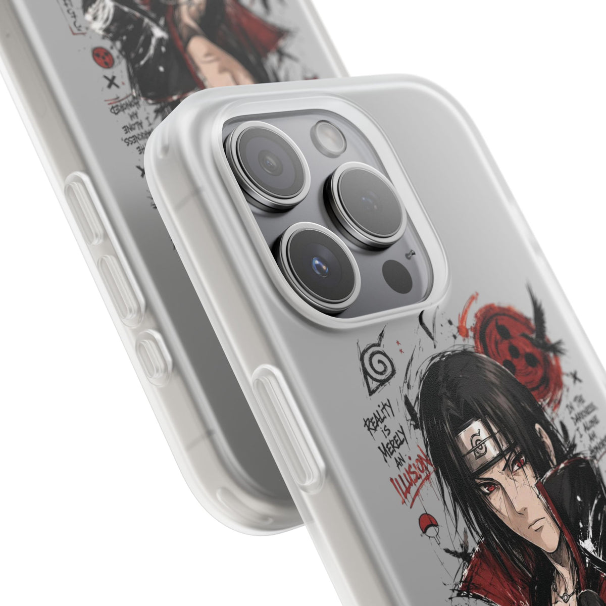 Itachi Uchiha Anime Phone Case - Naruto Akatsuki Art Flexible iPhone Cover