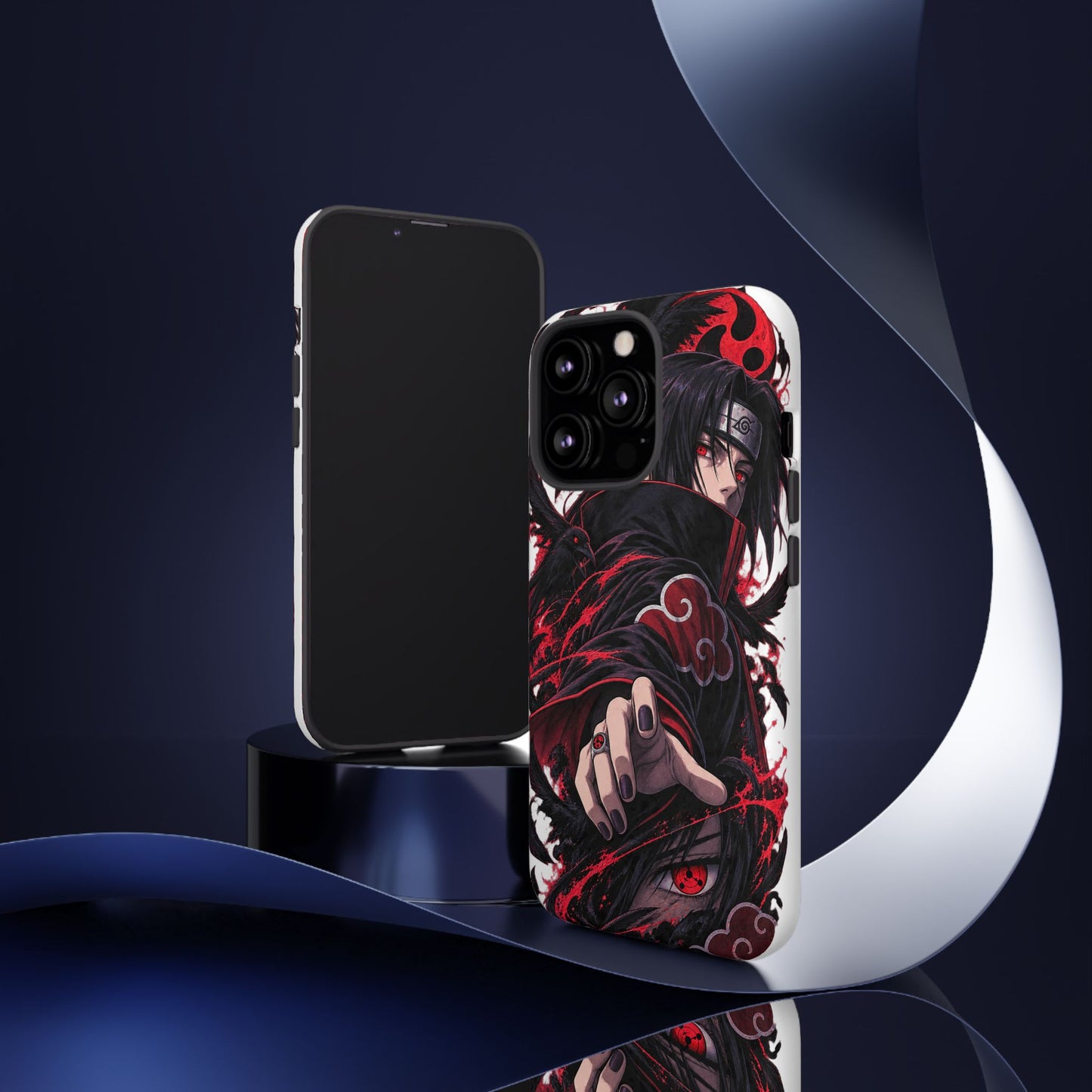 Itachi Uchiha Anime Phone Case — Akatsuki Sharingan Tough Case
