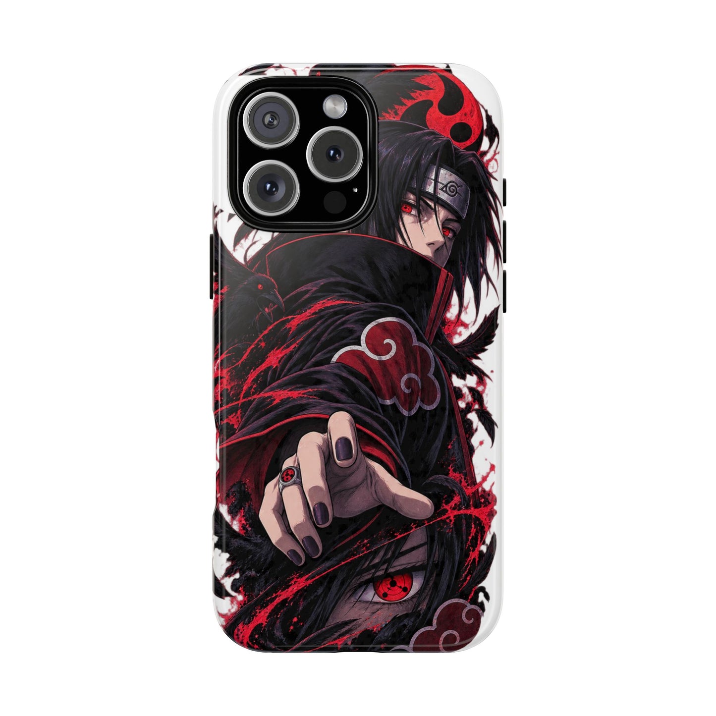 Itachi Uchiha Anime Phone Case — Akatsuki Sharingan Tough Case