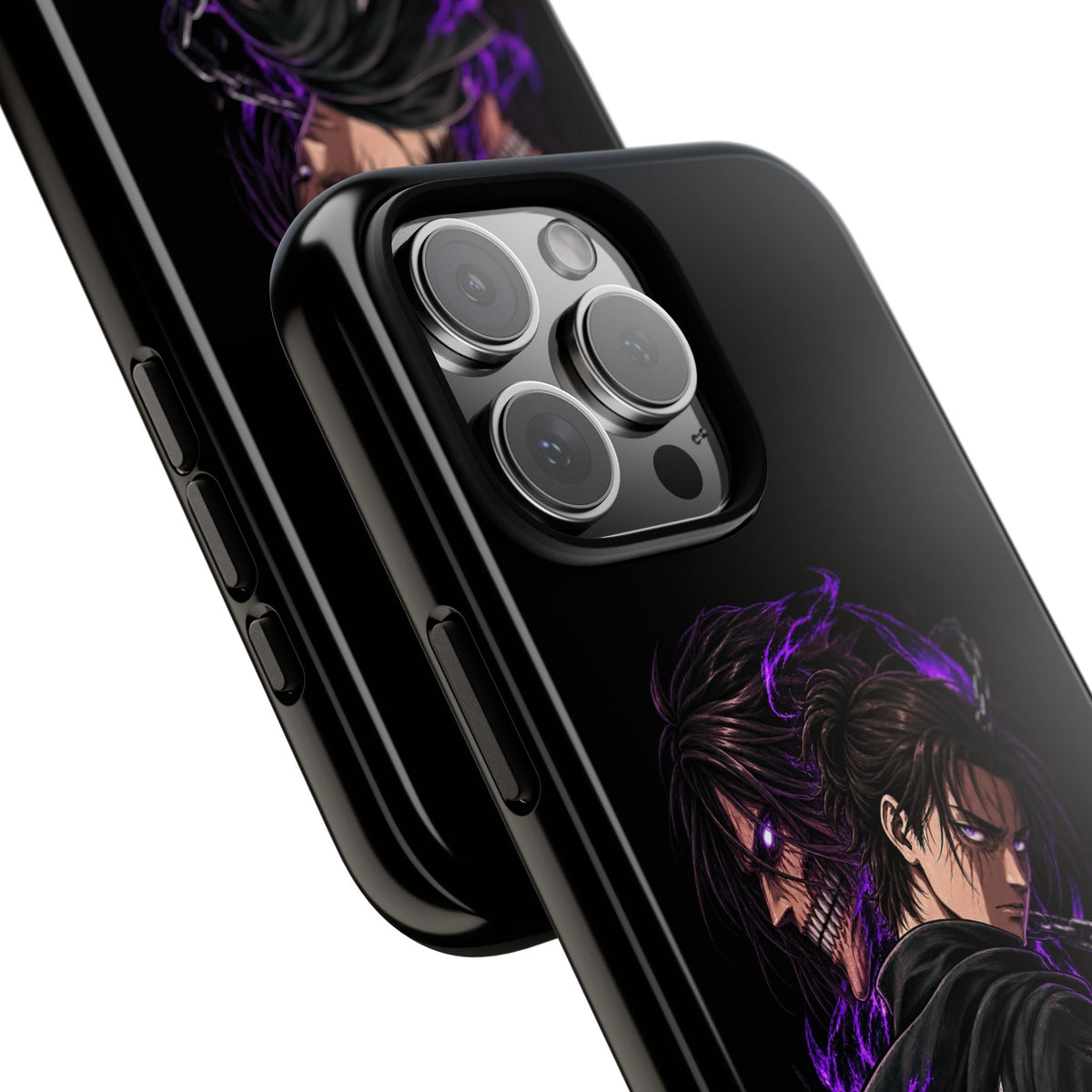 Anime Eren Yeager Dark Purple Aura Phone Case