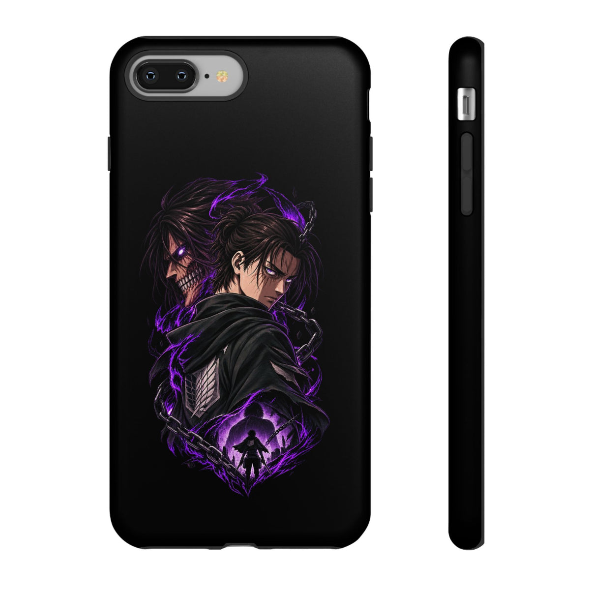 Anime Eren Yeager Dark Purple Aura Phone Case
