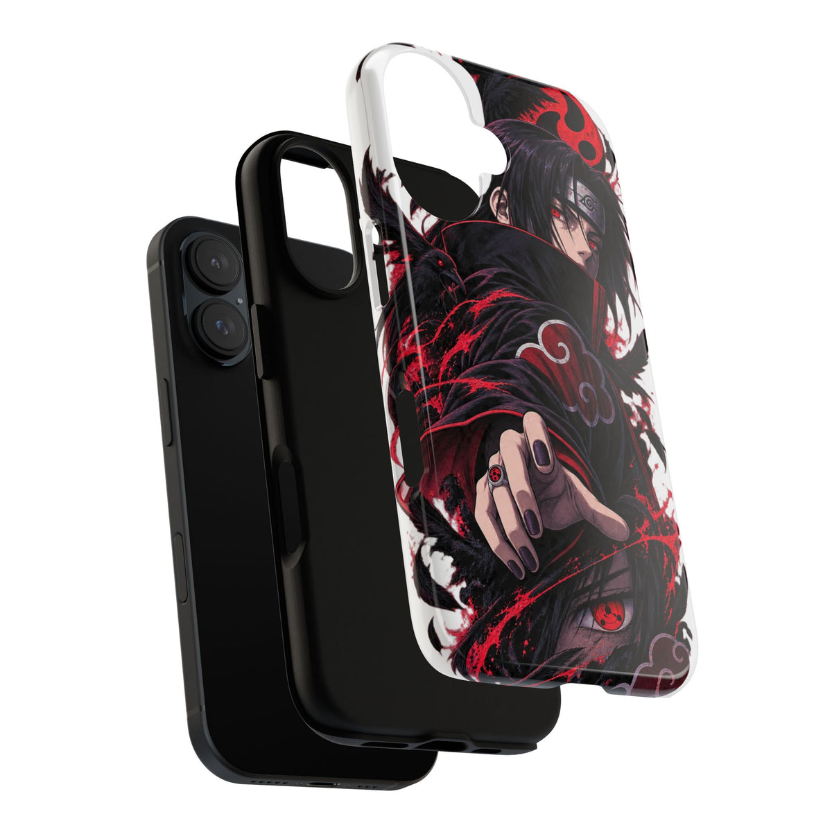 Itachi Uchiha Anime Phone Case — Akatsuki Sharingan Tough Case
