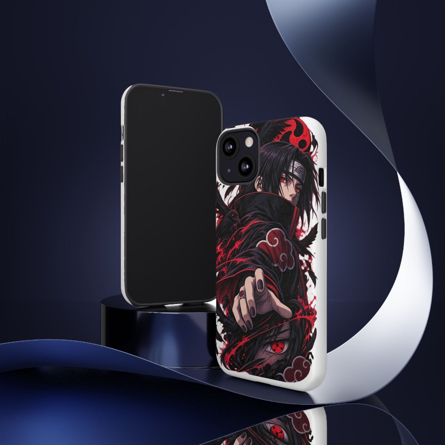 Itachi Uchiha Anime Phone Case — Akatsuki Sharingan Tough Case