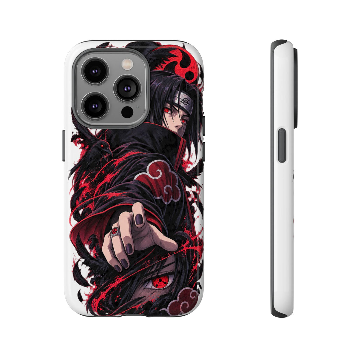 Itachi Uchiha Anime Phone Case — Akatsuki Sharingan Tough Case