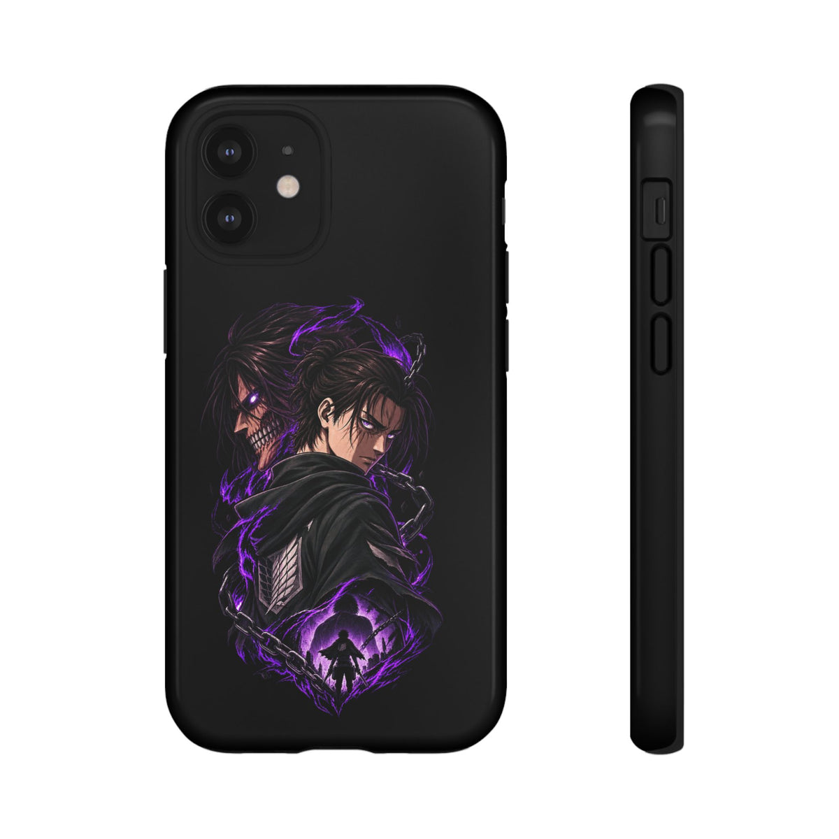 Anime Eren Yeager Dark Purple Aura Phone Case