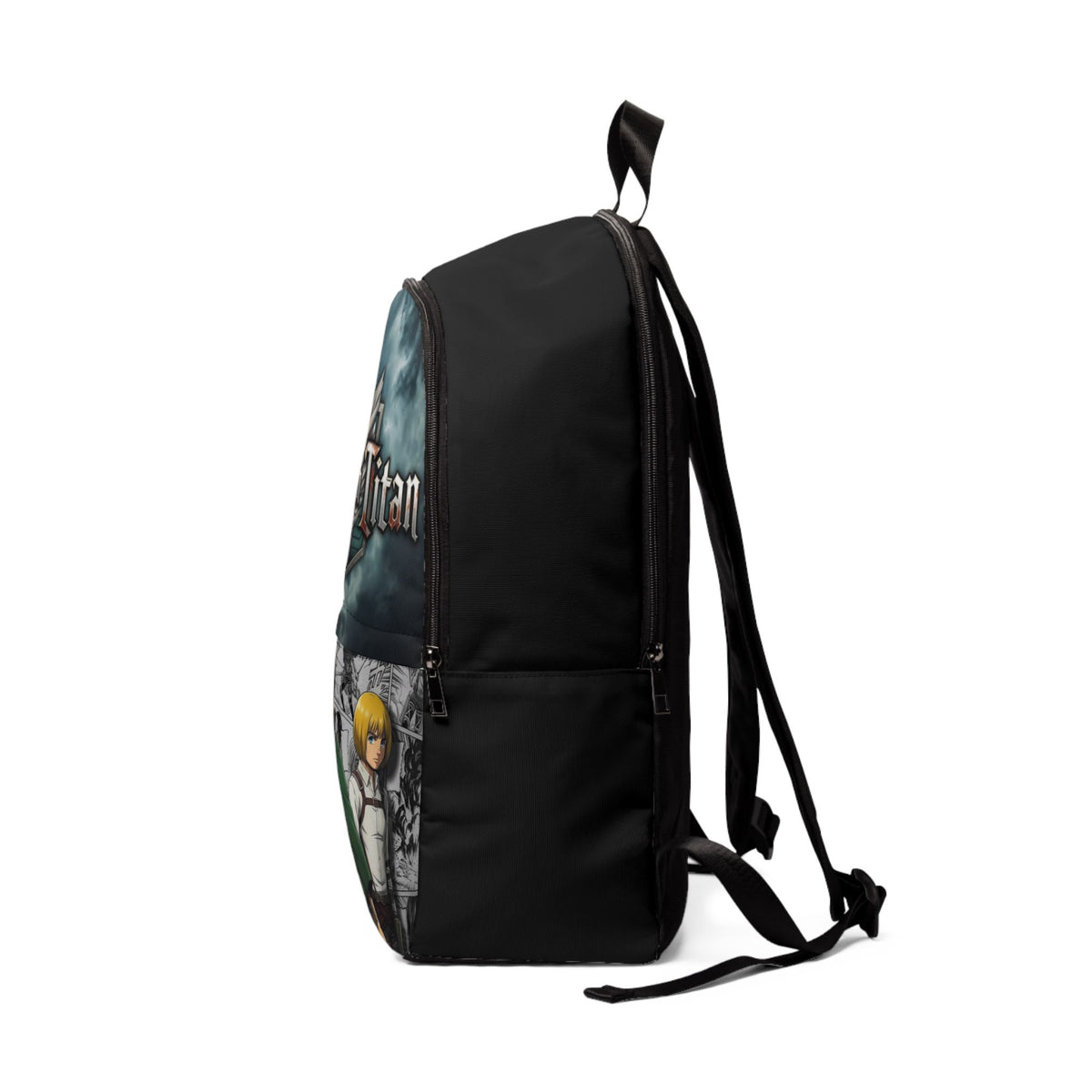 Attack on Titan Anime Backpack — Eren, Mikasa & Armin Printed School Bag