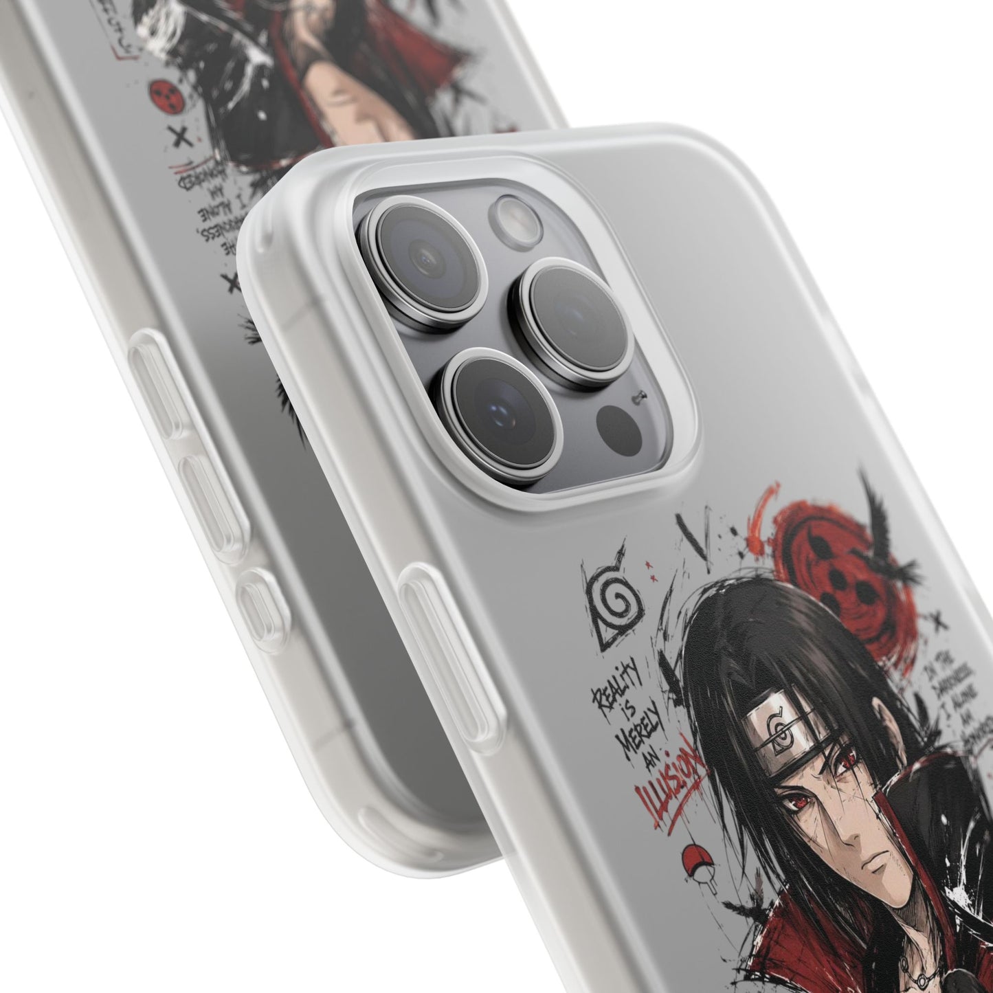 Itachi Uchiha Anime Phone Case - Naruto Akatsuki Art Flexible iPhone Cover