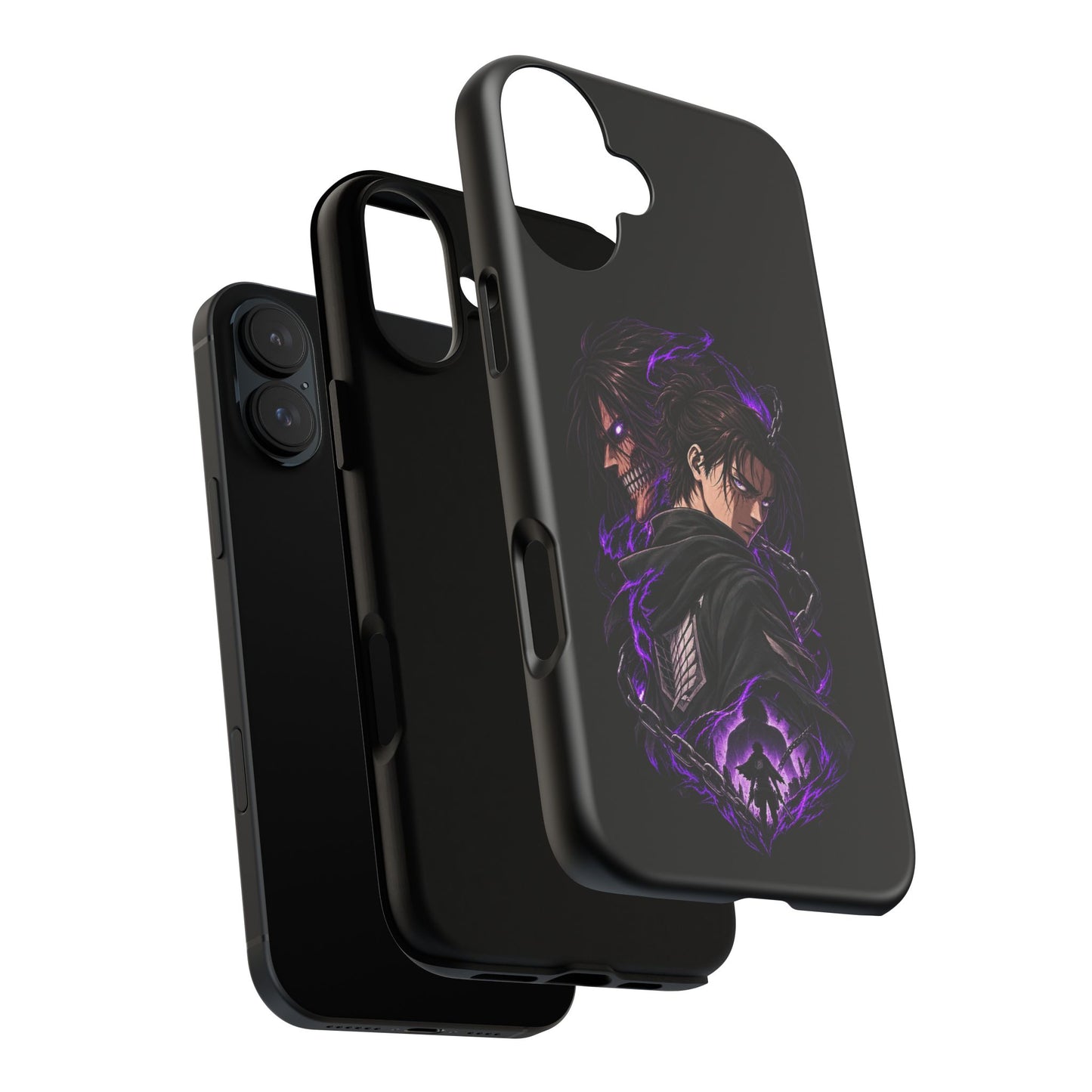 Anime Eren Yeager Dark Purple Aura Phone Case