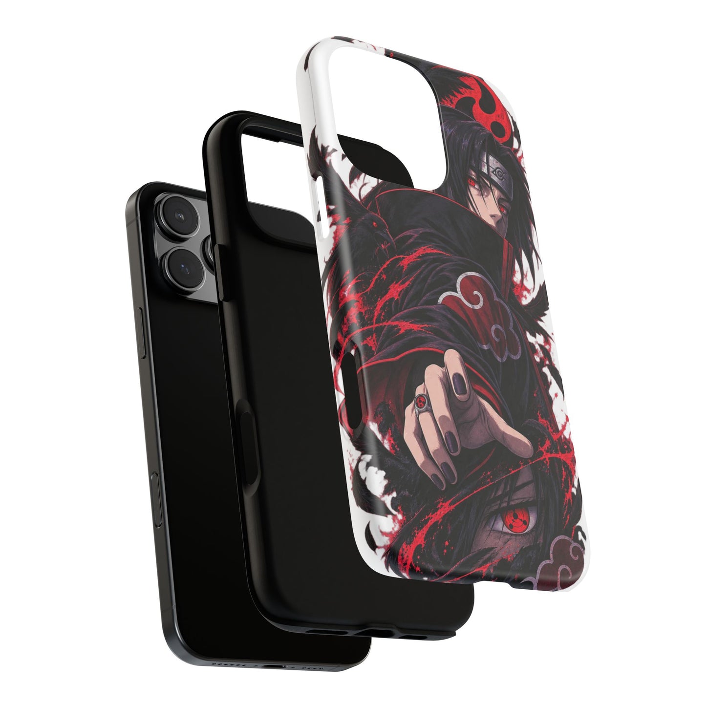Itachi Uchiha Anime Phone Case — Akatsuki Sharingan Tough Case