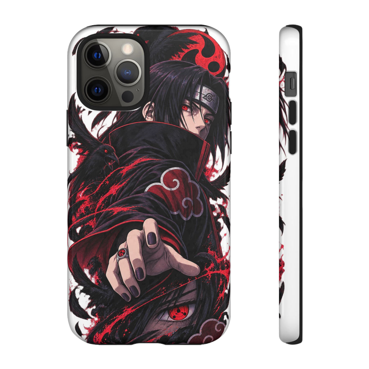 Itachi Uchiha Anime Phone Case — Akatsuki Sharingan Tough Case