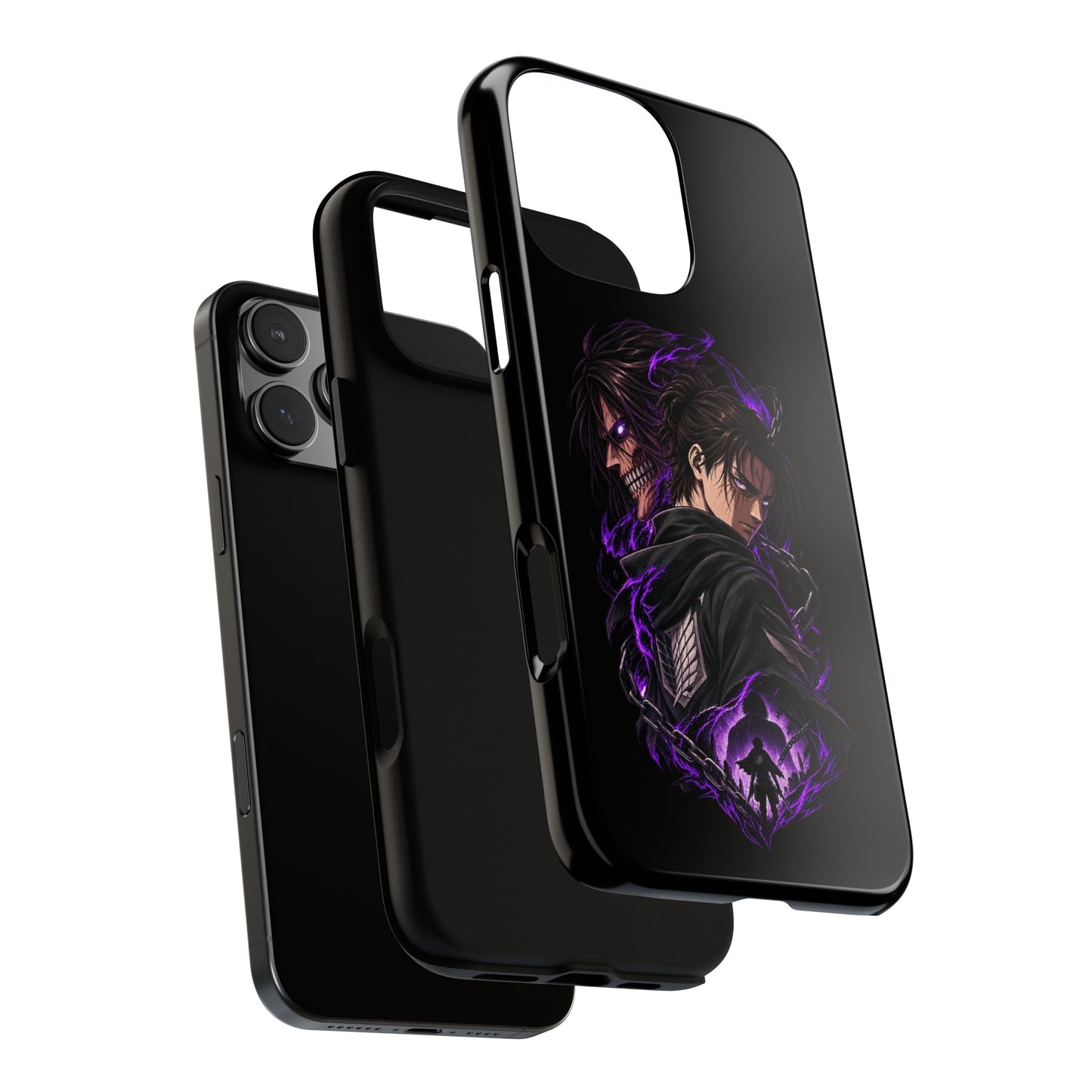 Anime Eren Yeager Dark Purple Aura Phone Case