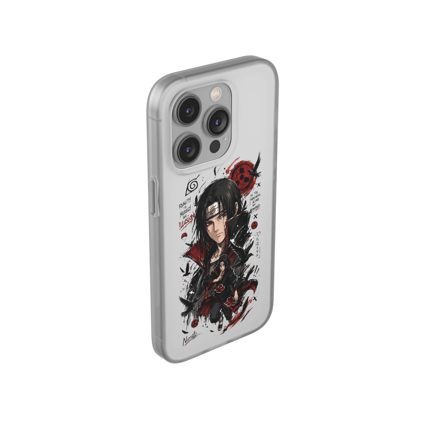 Itachi Uchiha Anime Phone Case - Naruto Akatsuki Art Flexible iPhone Cover