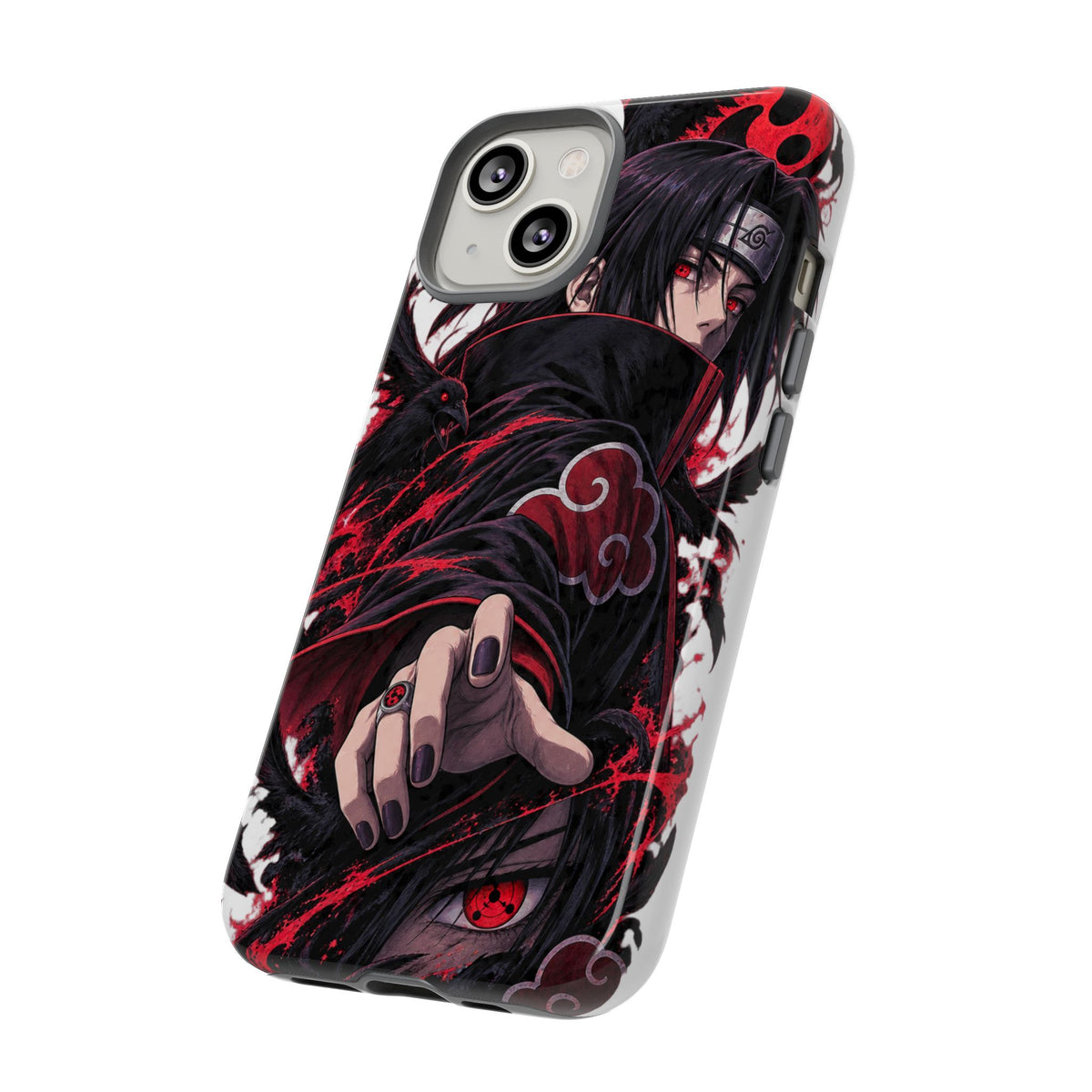 Itachi Uchiha Anime Phone Case — Akatsuki Sharingan Tough Case