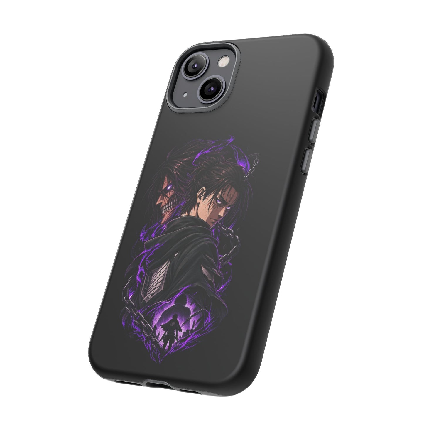 Anime Eren Yeager Dark Purple Aura Phone Case