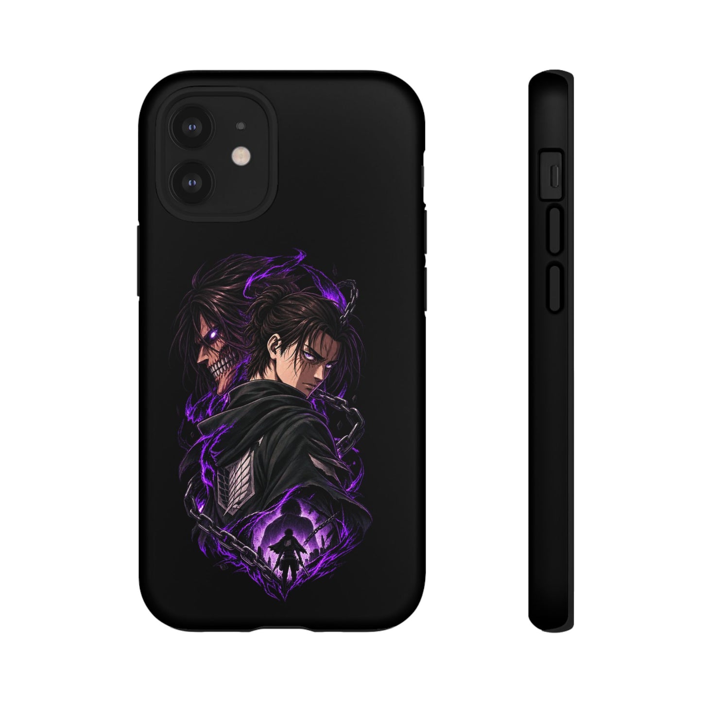 Anime Eren Yeager Dark Purple Aura Phone Case