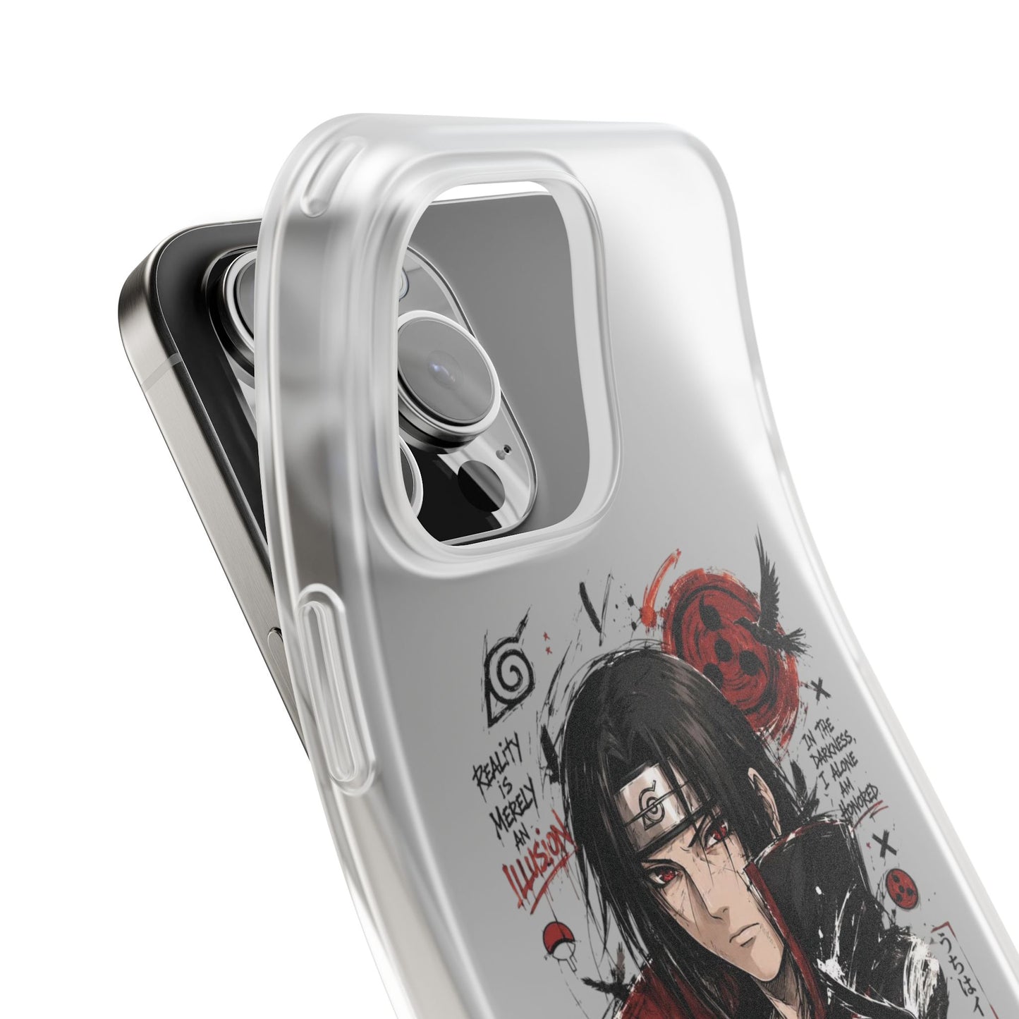 Itachi Uchiha Anime Phone Case - Naruto Akatsuki Art Flexible iPhone Cover