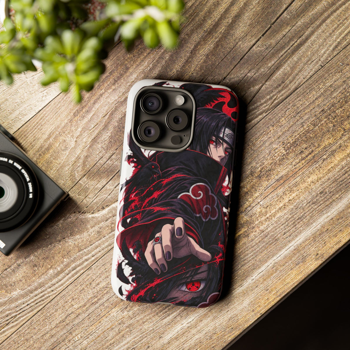 Itachi Uchiha Anime Phone Case — Akatsuki Sharingan Tough Case