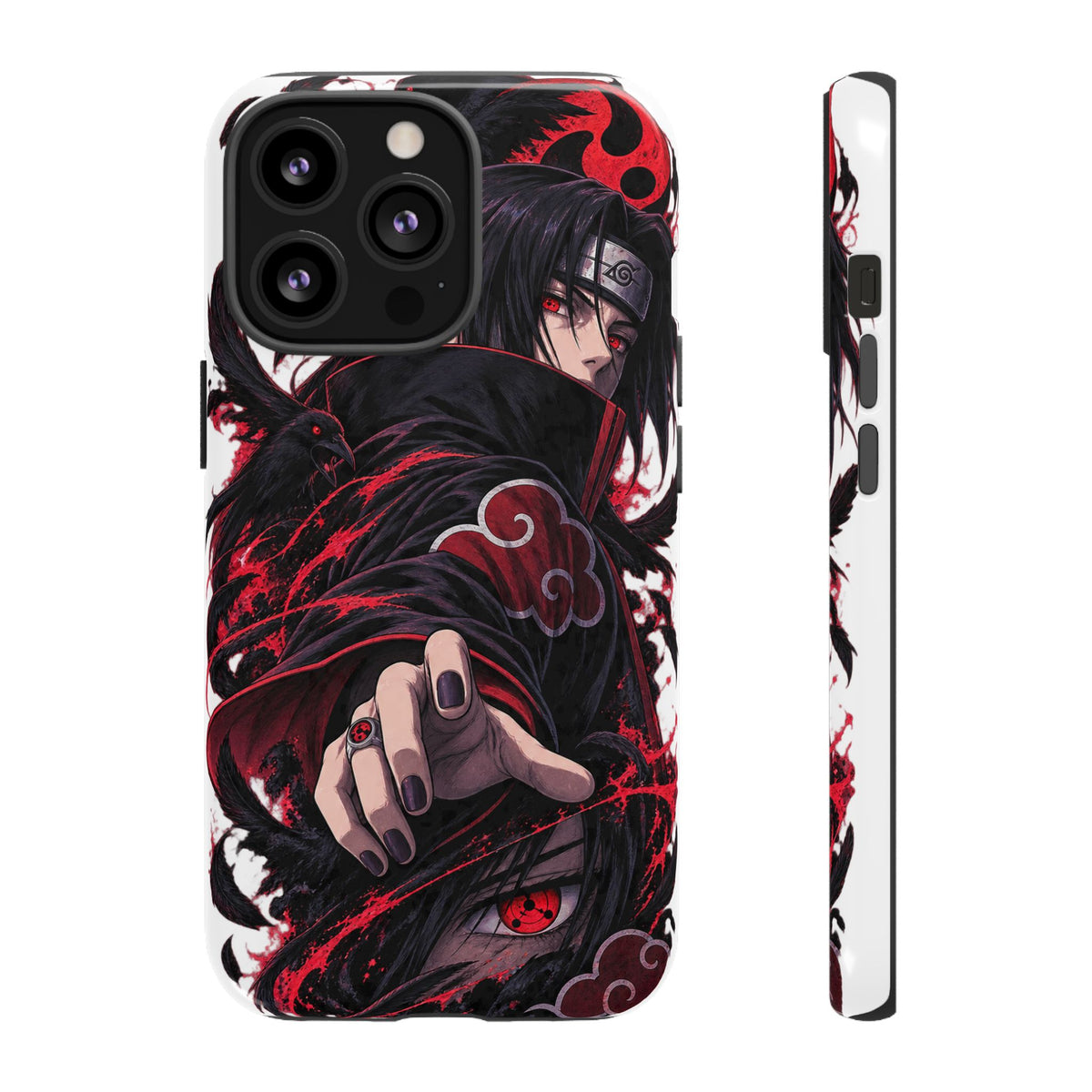 Itachi Uchiha Anime Phone Case — Akatsuki Sharingan Tough Case