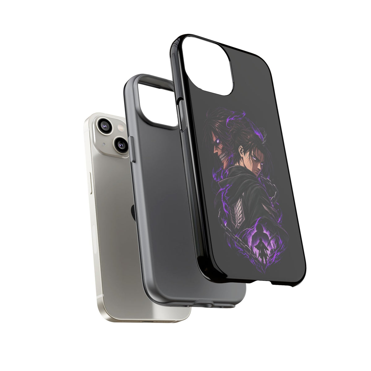 Anime Eren Yeager Dark Purple Aura Phone Case