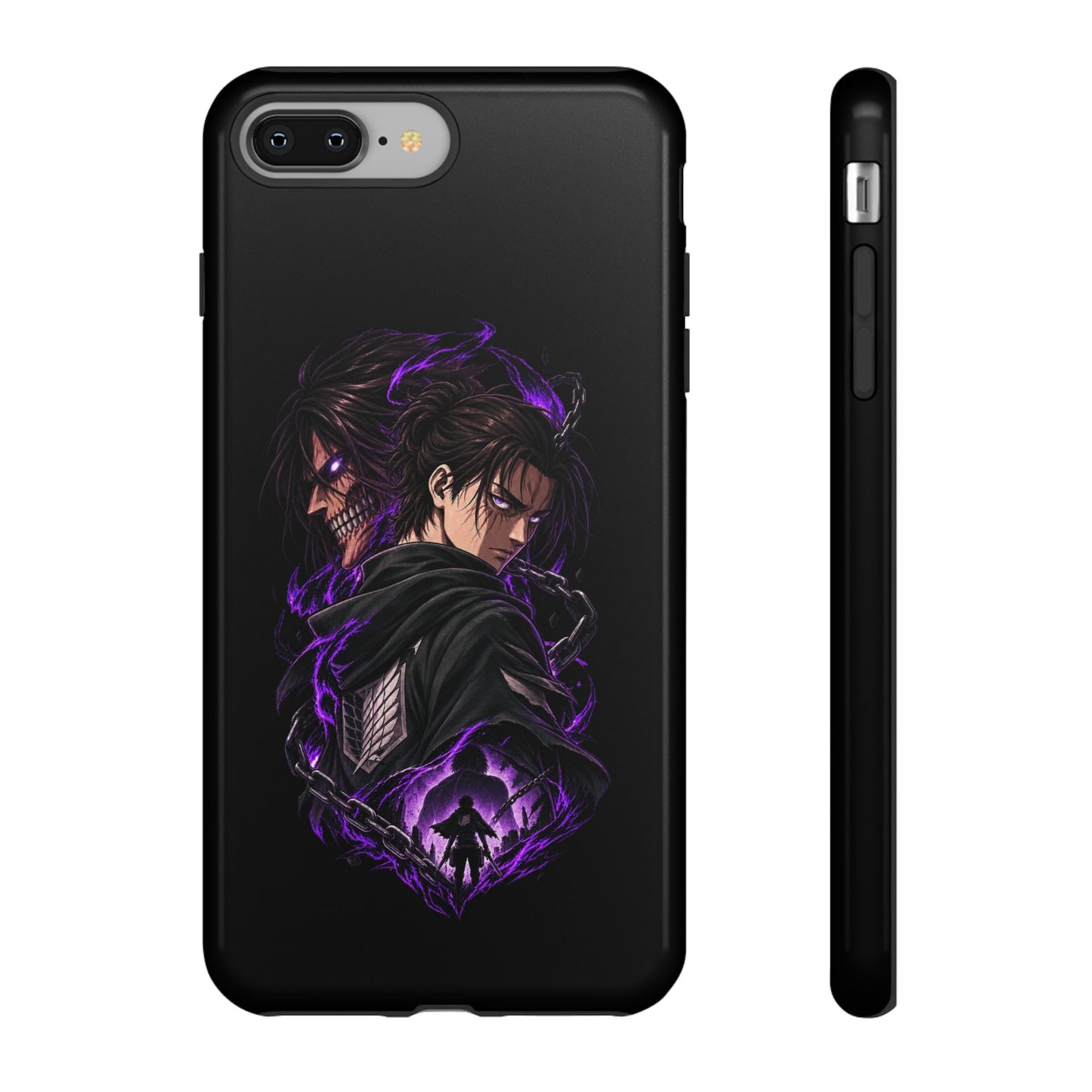 Anime Eren Yeager Dark Purple Aura Phone Case