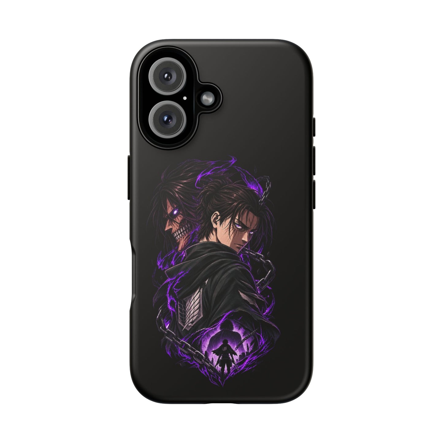Anime Eren Yeager Dark Purple Aura Phone Case