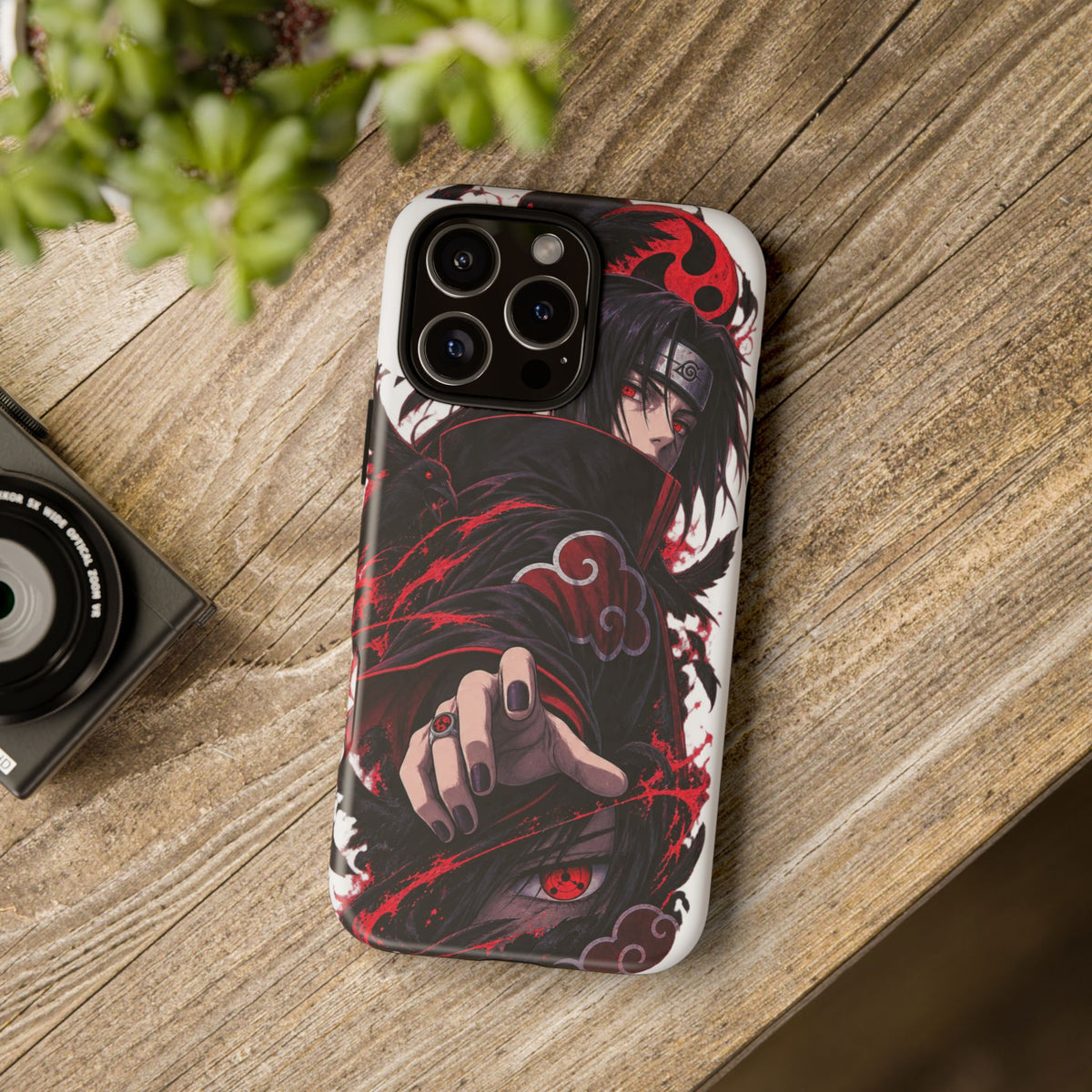 Itachi Uchiha Anime Phone Case — Akatsuki Sharingan Tough Case