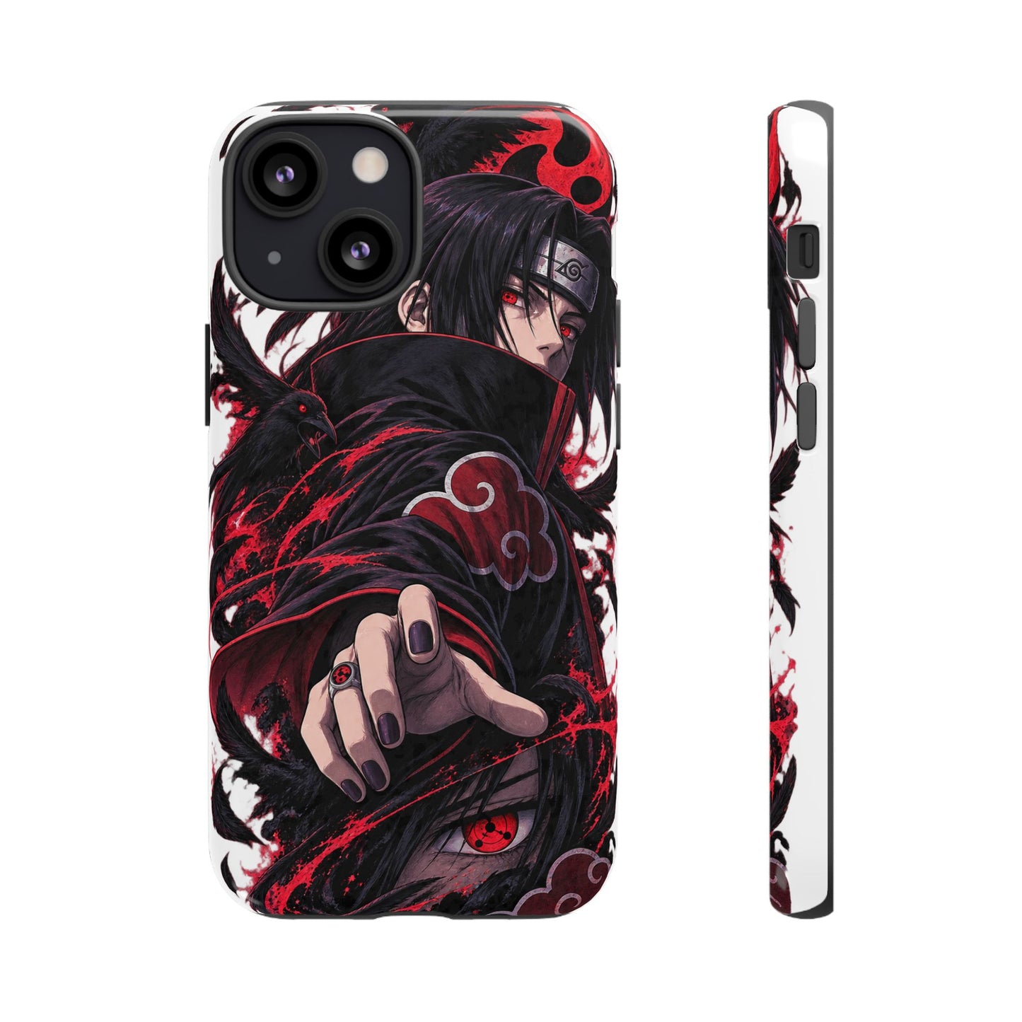 Itachi Uchiha Anime Phone Case — Akatsuki Sharingan Tough Case