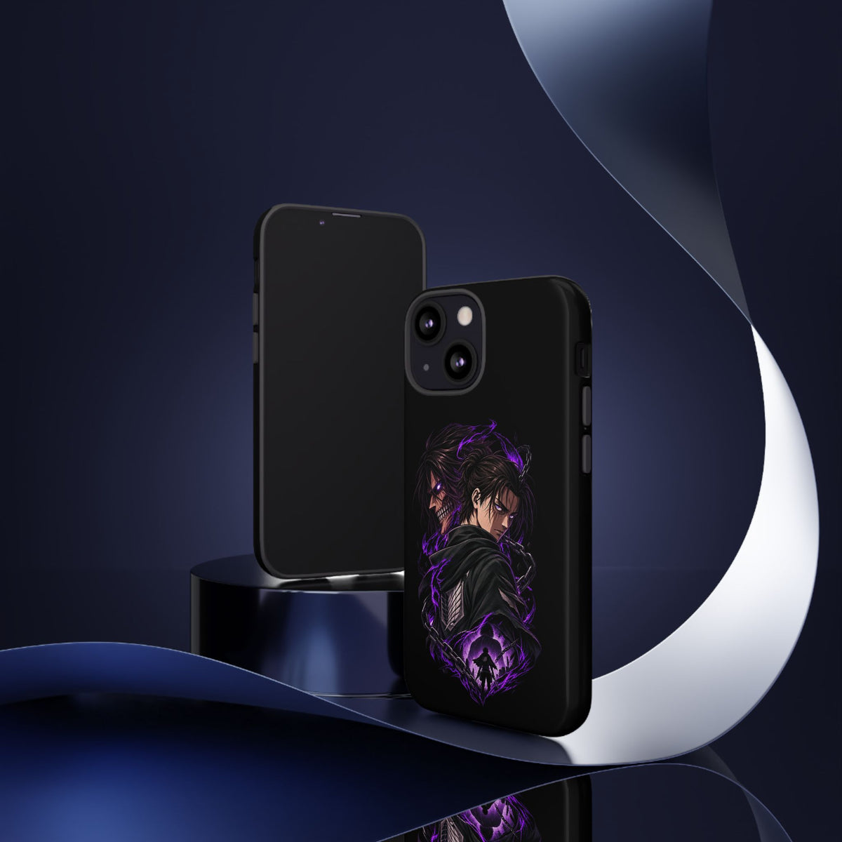 Anime Eren Yeager Dark Purple Aura Phone Case