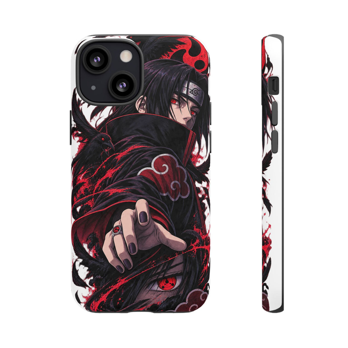 Itachi Uchiha Anime Phone Case — Akatsuki Sharingan Tough Case