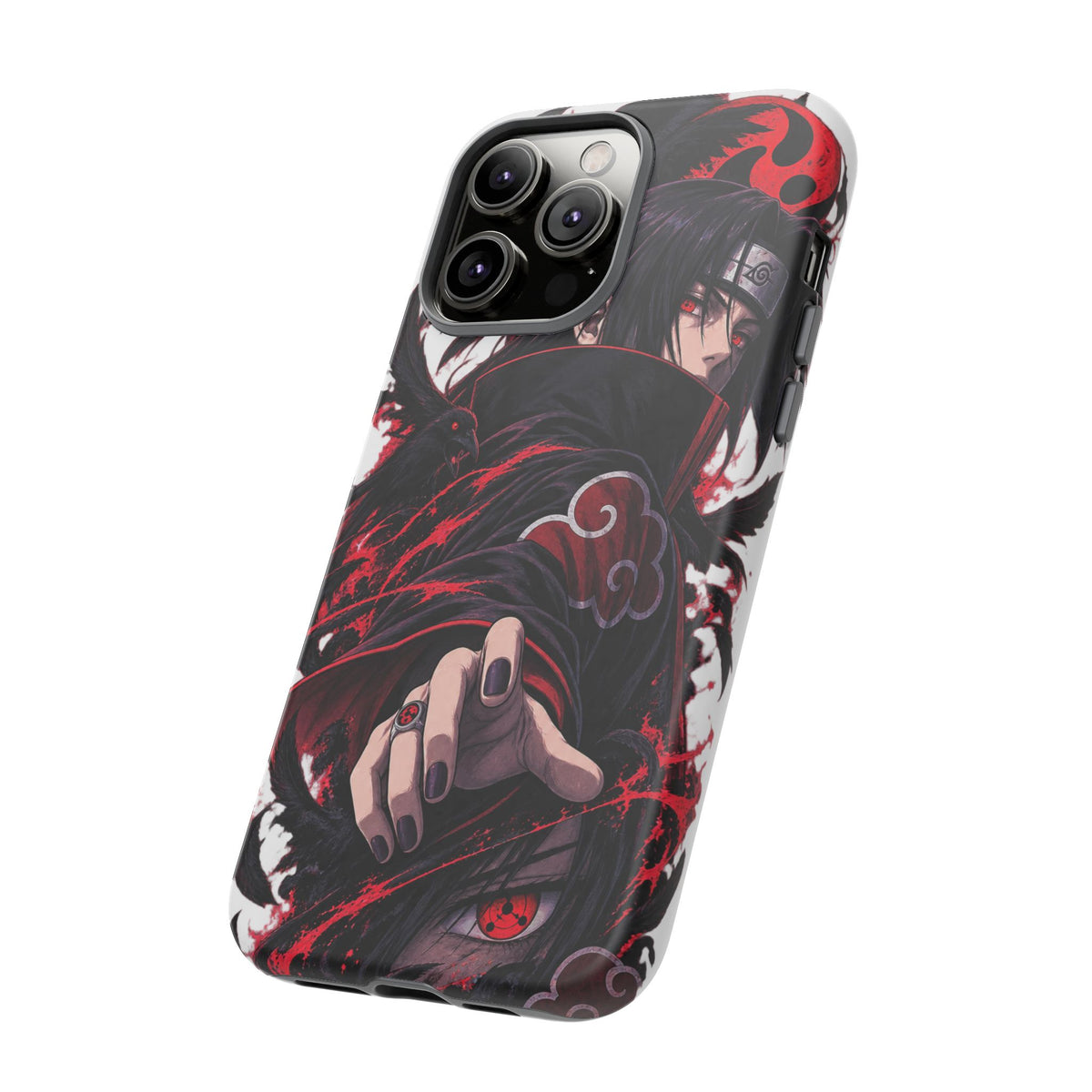 Itachi Uchiha Anime Phone Case — Akatsuki Sharingan Tough Case