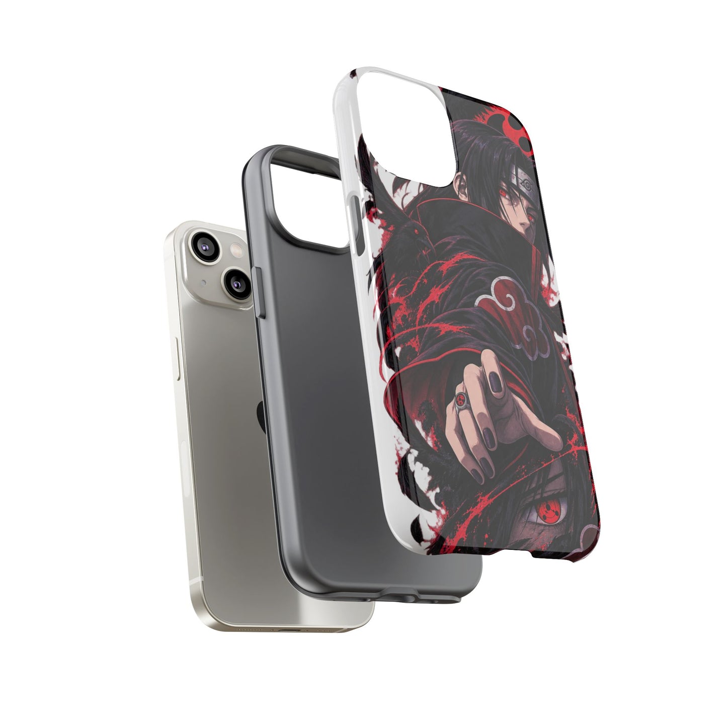Itachi Uchiha Anime Phone Case — Akatsuki Sharingan Tough Case
