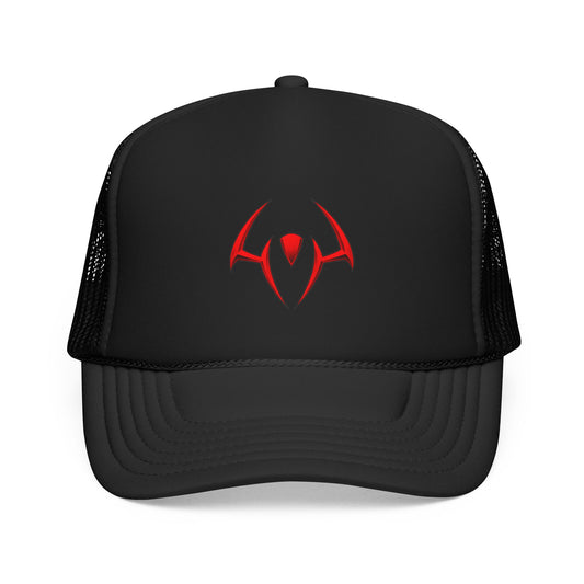 “Cursed Mark" Hat — Red Stylized Spider Emblem Cap