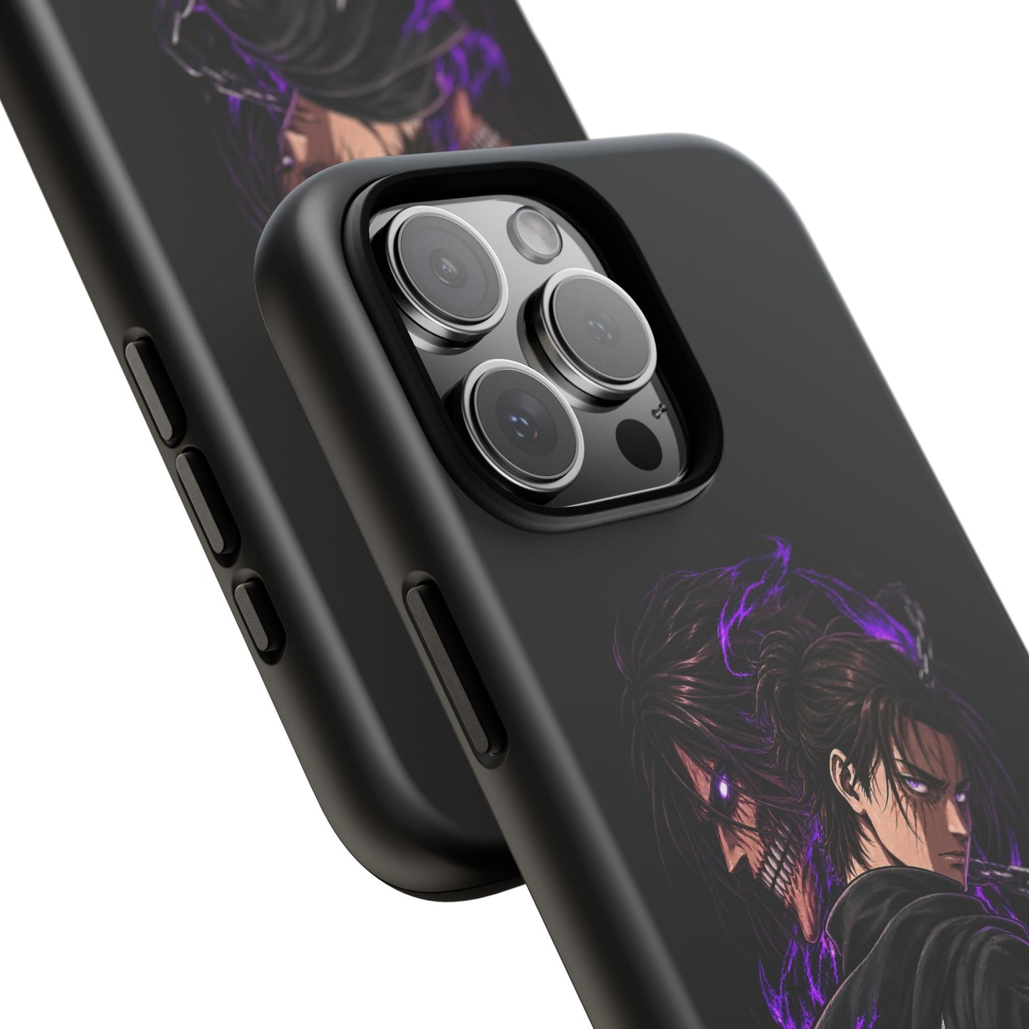 Anime Eren Yeager Dark Purple Aura Phone Case