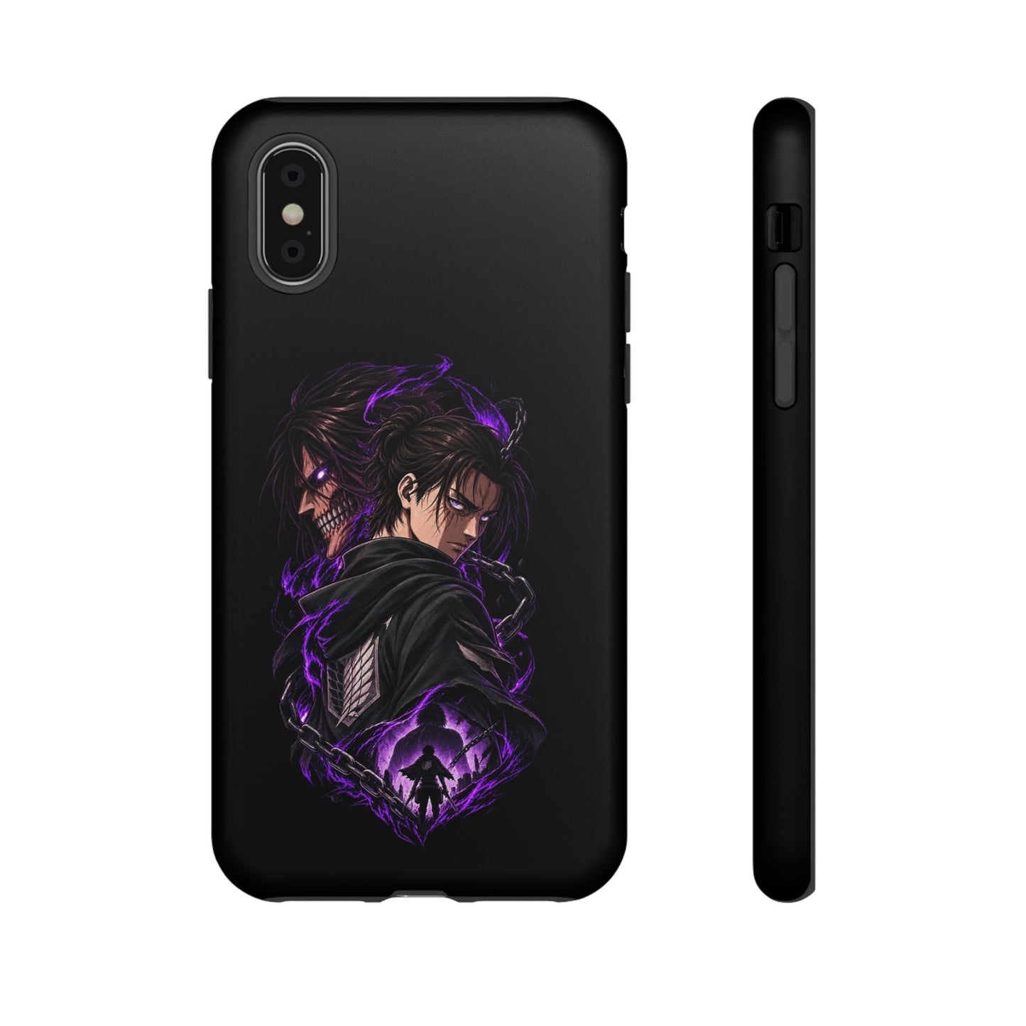 Anime Eren Yeager Dark Purple Aura Phone Case