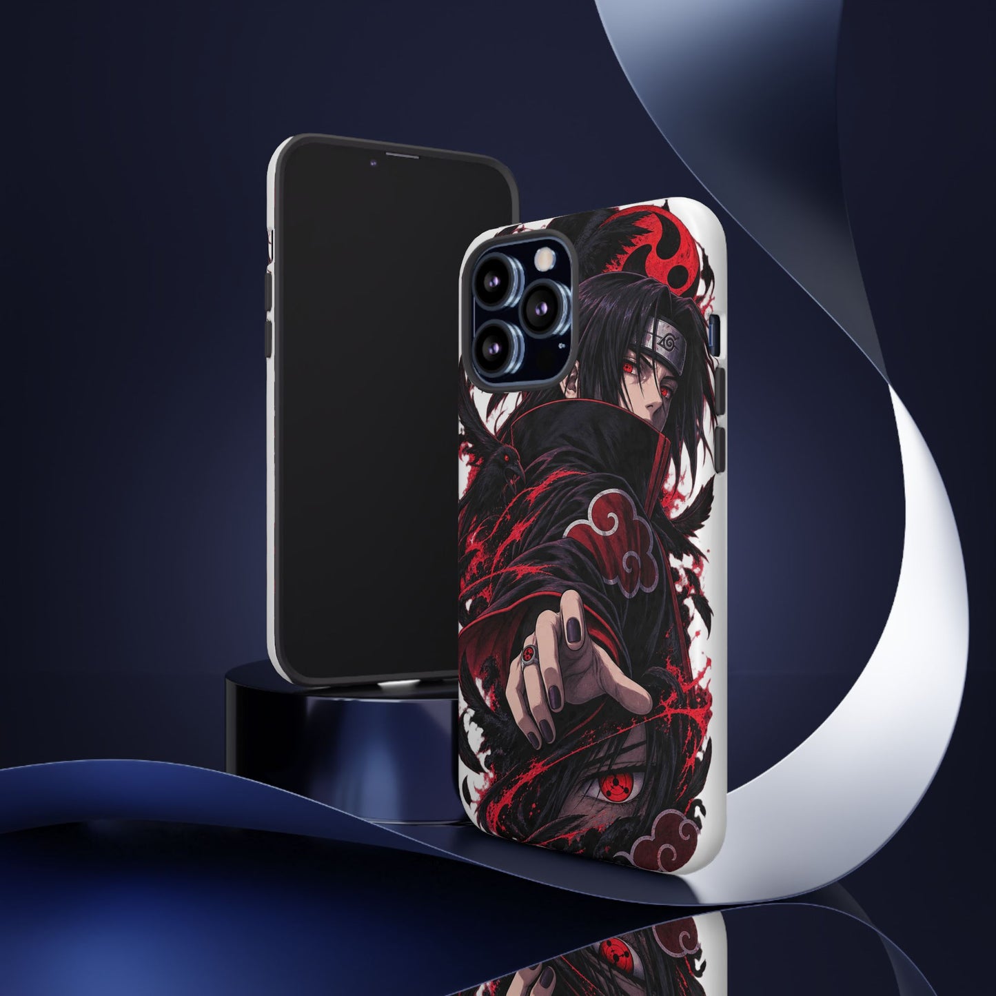 Itachi Uchiha Anime Phone Case — Akatsuki Sharingan Tough Case