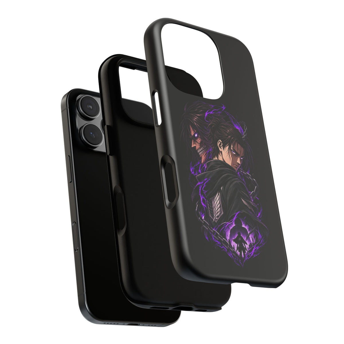 Anime Eren Yeager Dark Purple Aura Phone Case