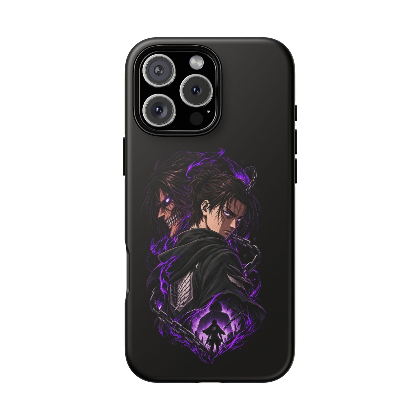 Anime Eren Yeager Dark Purple Aura Phone Case