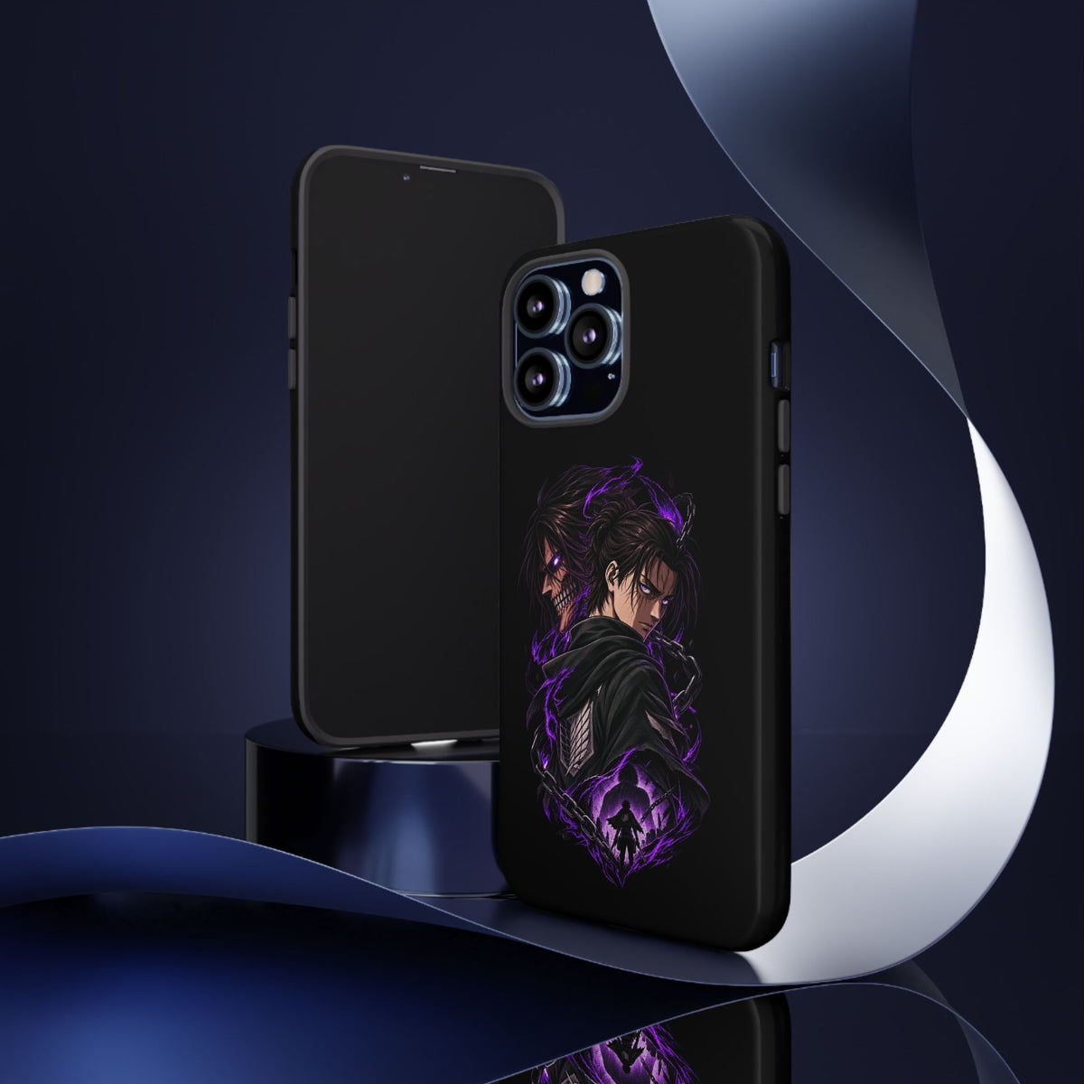 Anime Eren Yeager Dark Purple Aura Phone Case