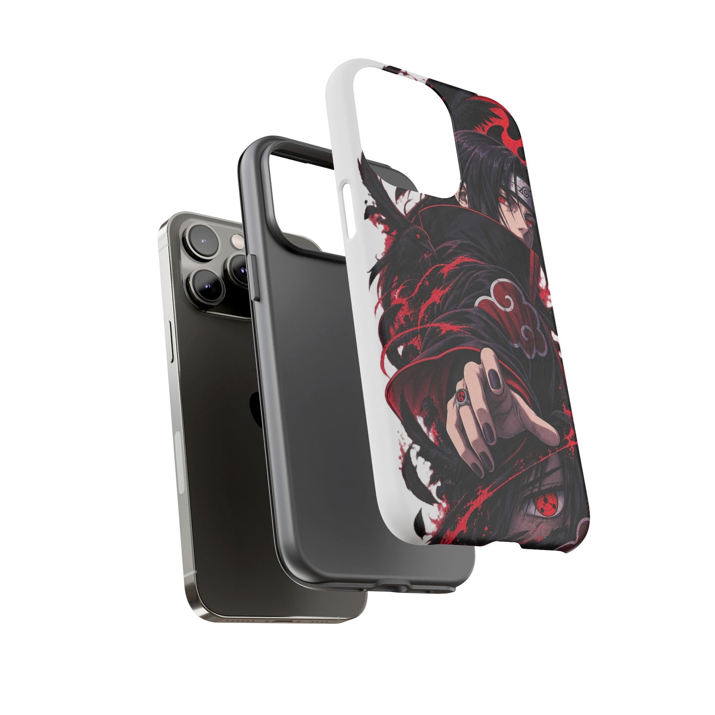Itachi Uchiha Anime Phone Case — Akatsuki Sharingan Tough Case