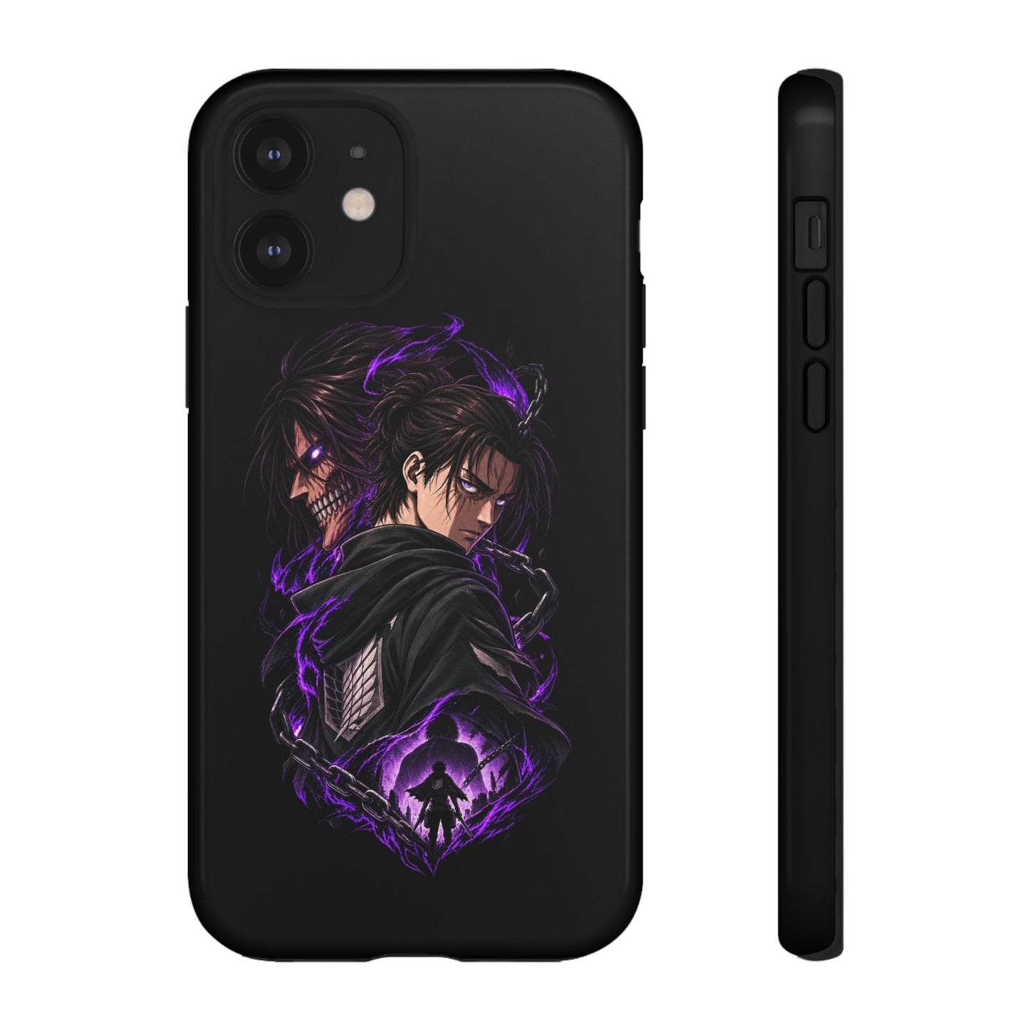 Anime Eren Yeager Dark Purple Aura Phone Case